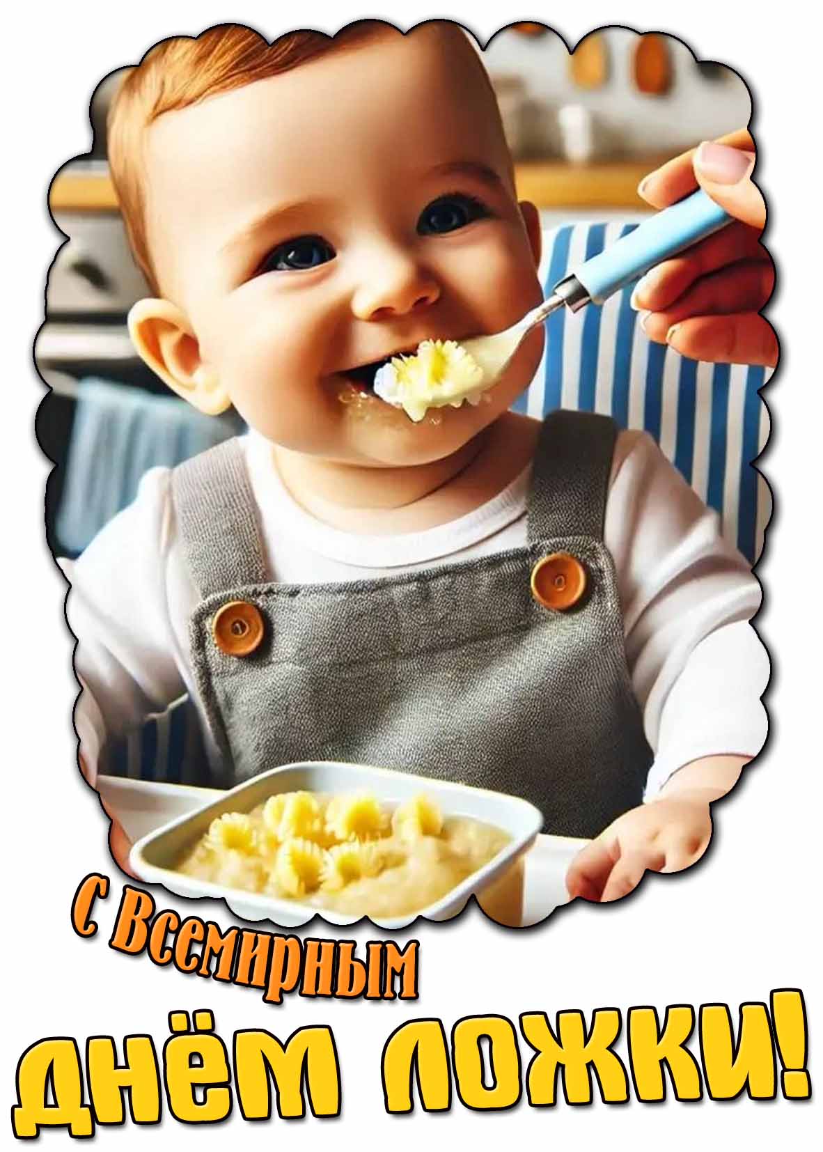 Открытка с Всемирным днём ложки