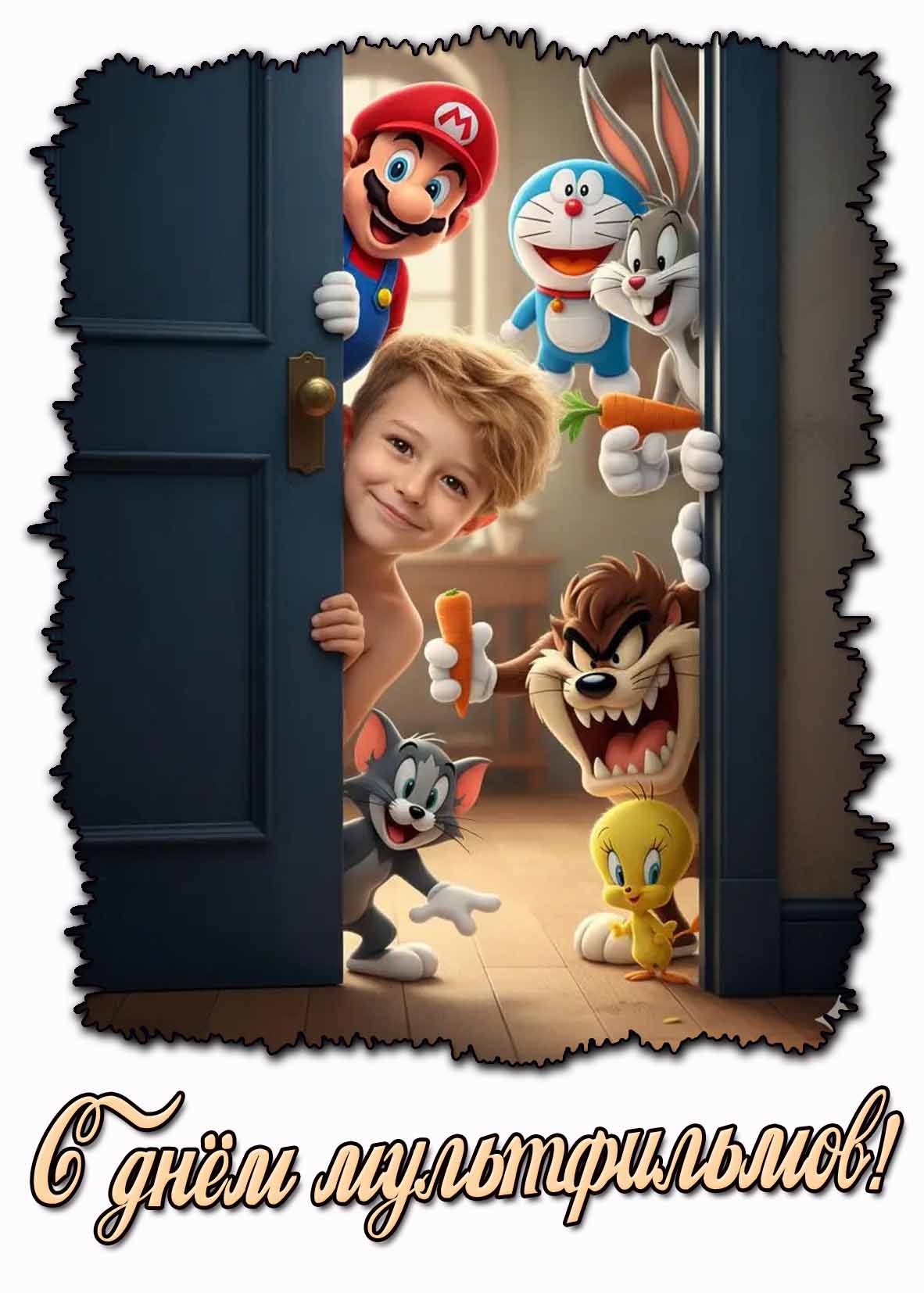 Картинка с днём мультфильмов