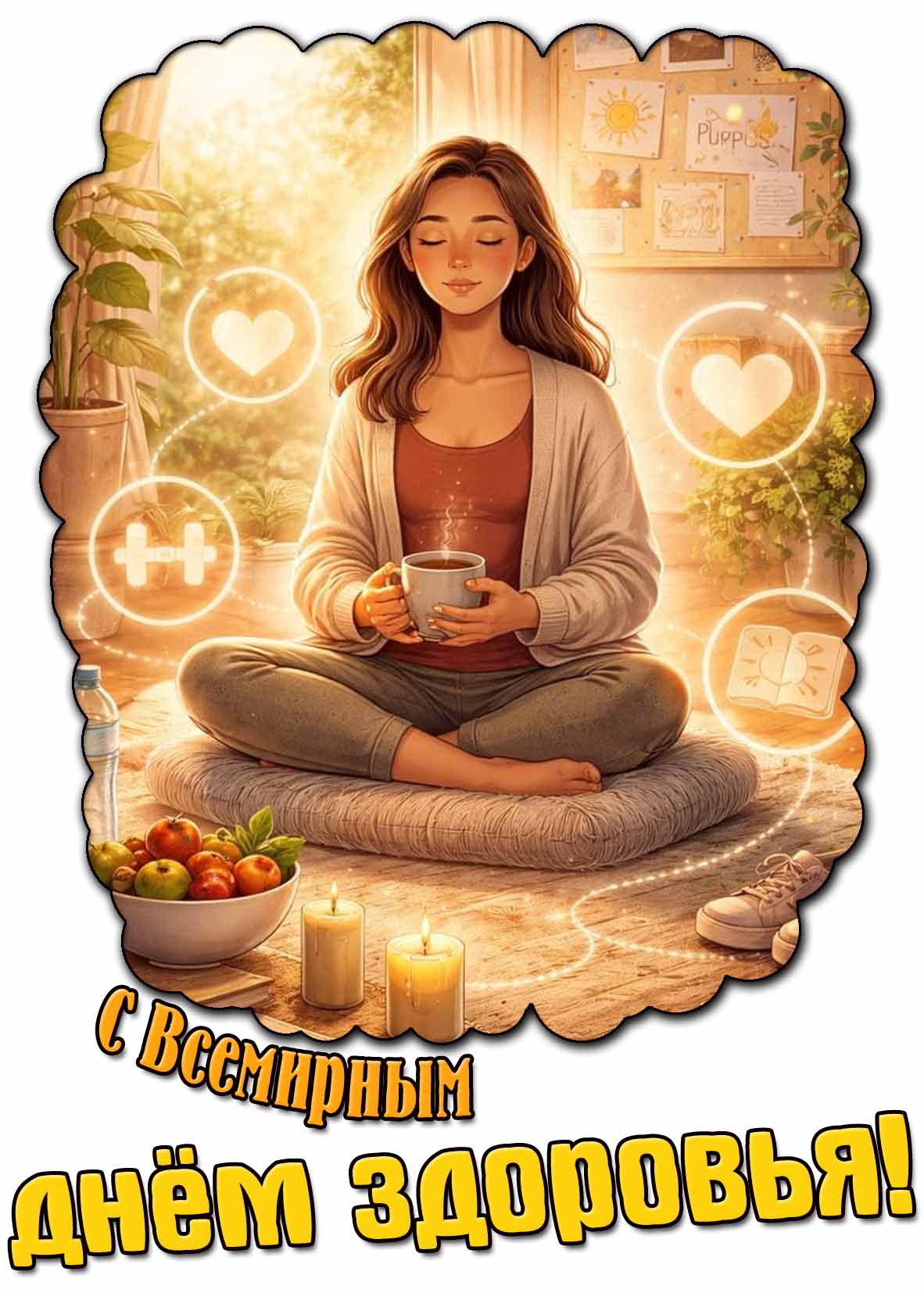 Картинка с Всемирным днём здоровья