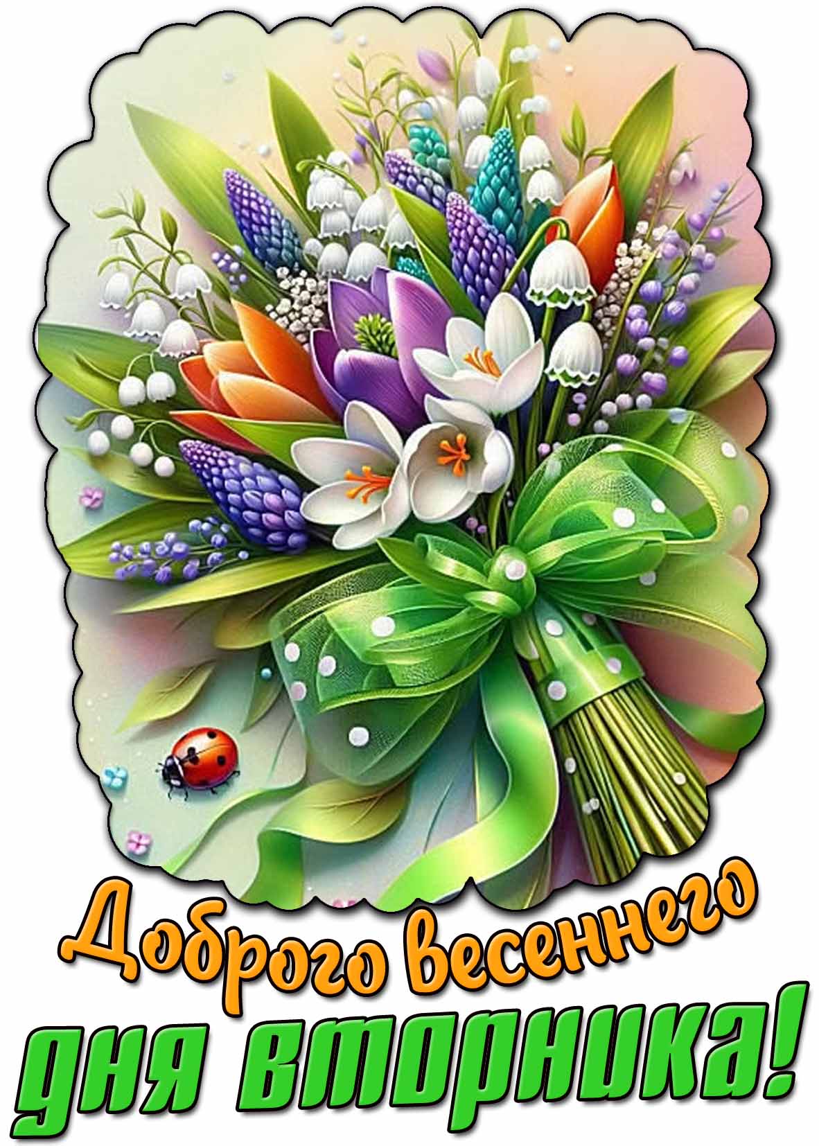 Картинка доброго весеннего дня вторника