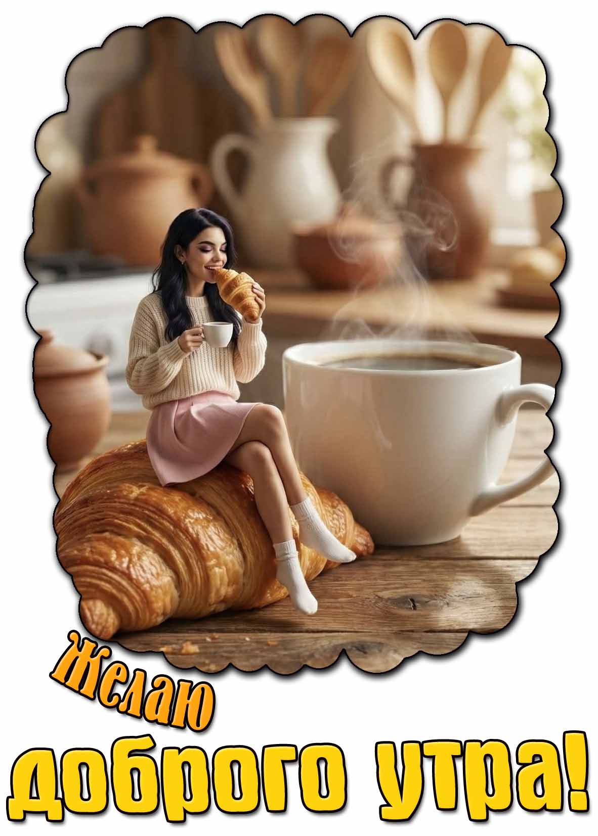 Красивая картинка "Желаю доброго утра!"
