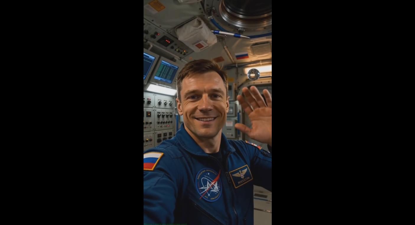 Музыкальная видео открытка с днём космонавтики