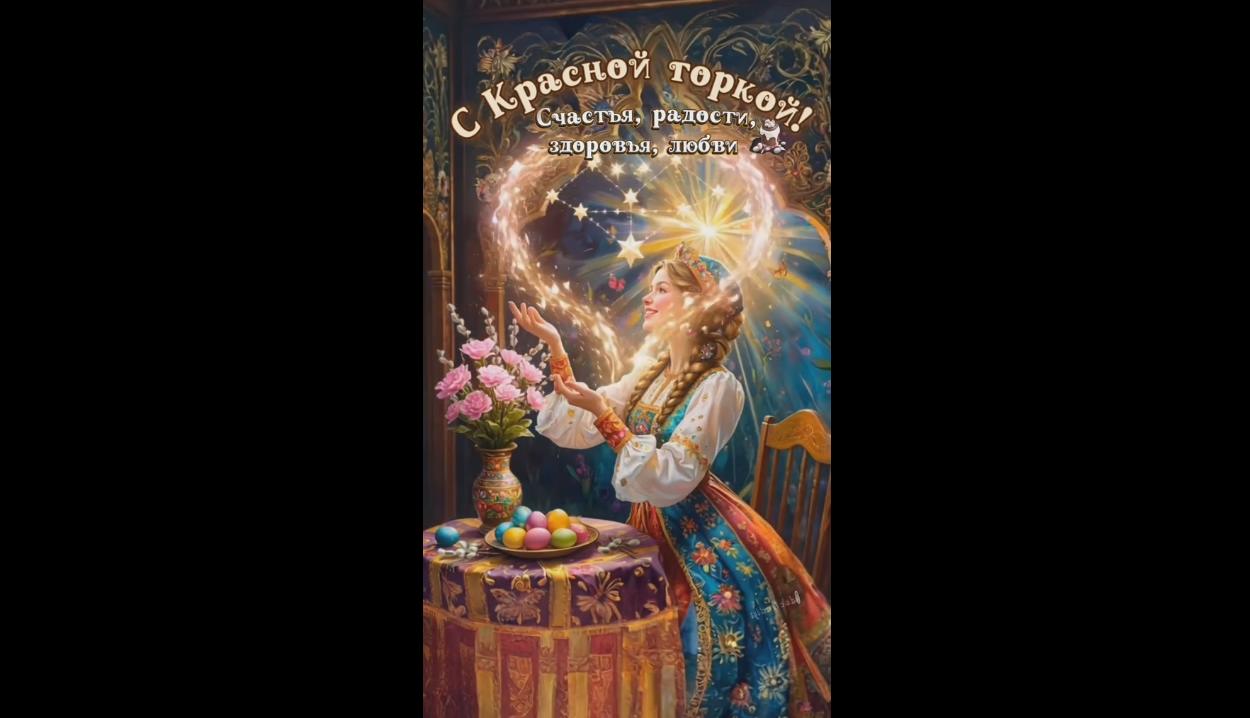 Видео открытка "С Красной горкой! Счастья, радости, здоровья, любви!"