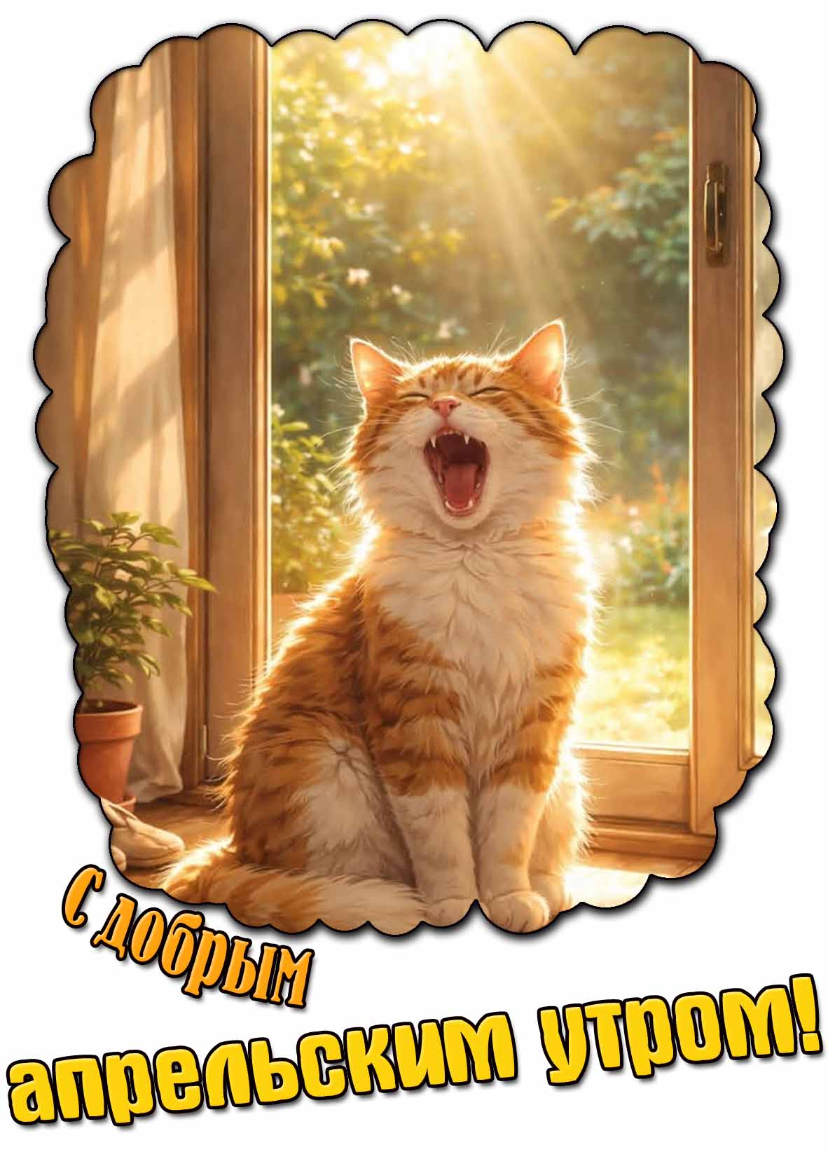 Картинка с добрым апрельским утром