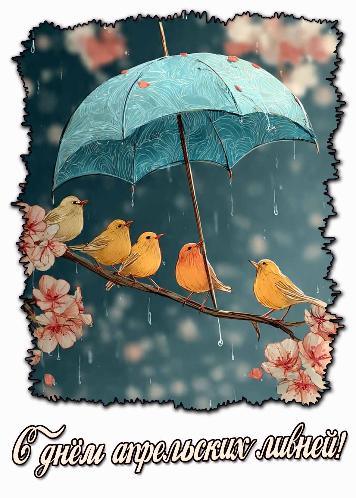 Картинка с днём апрельских ливней