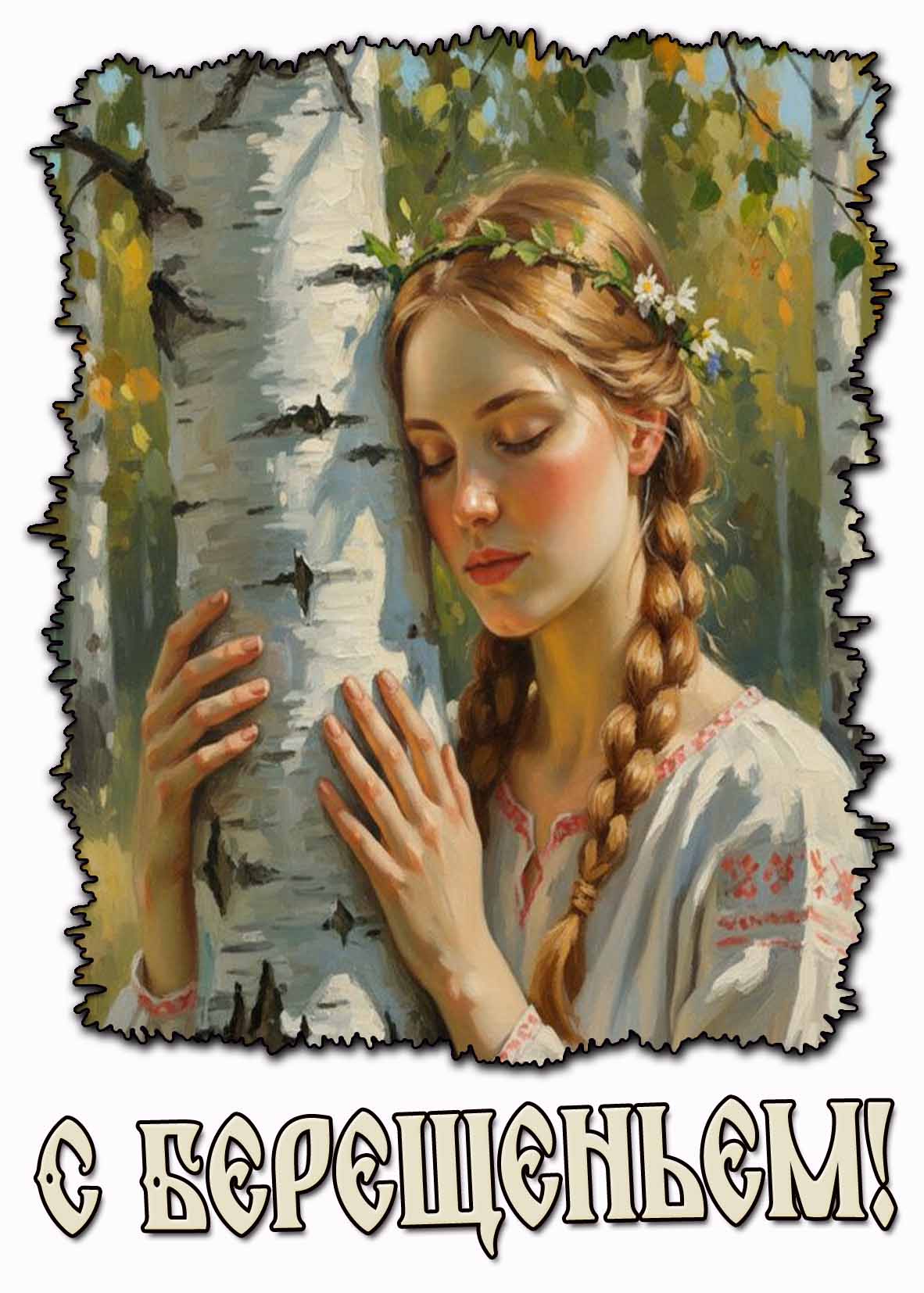 С Берещеньем! - красивая открытка