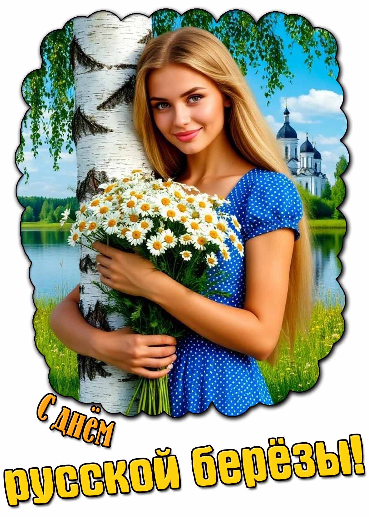 Открытка с днём русской берёзы