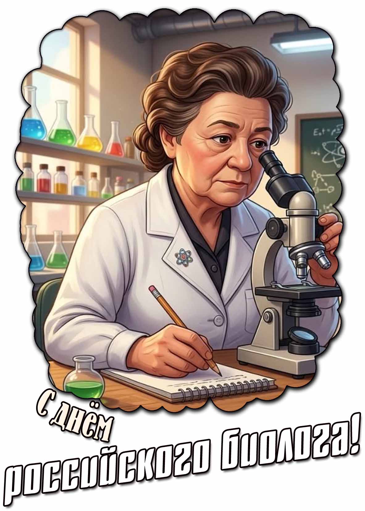 Картинка с российского днём биолога