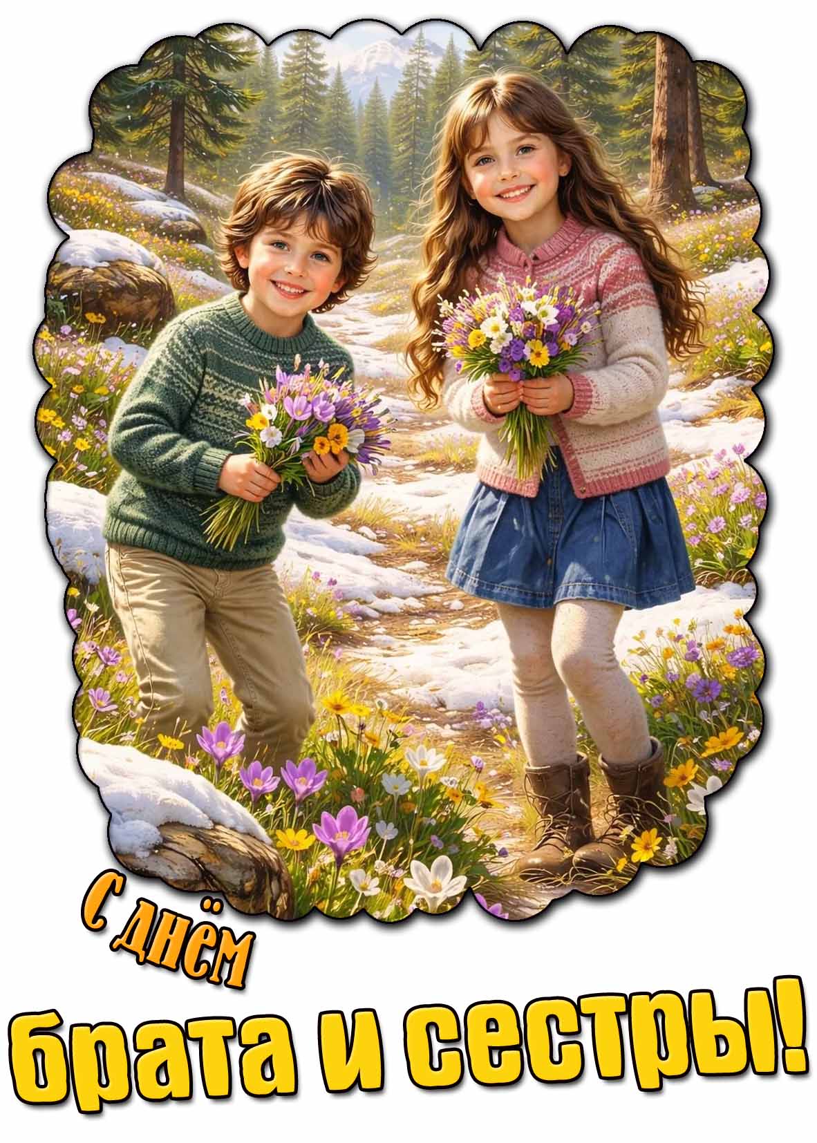 Картинка с днём брата и сестры