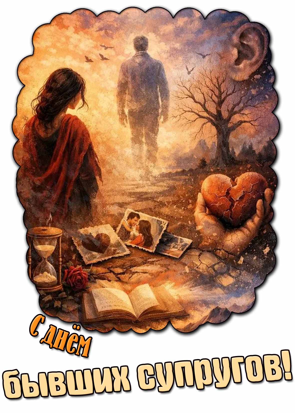Красивая открытка с днём бывших супругов