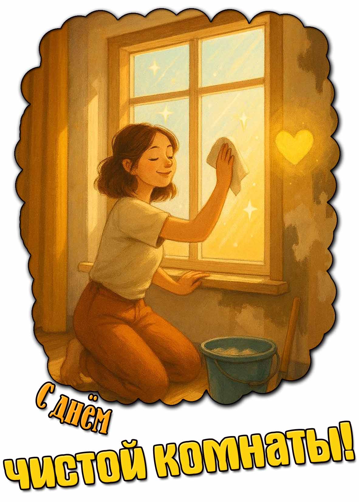 Картинка с днём чистой комнаты