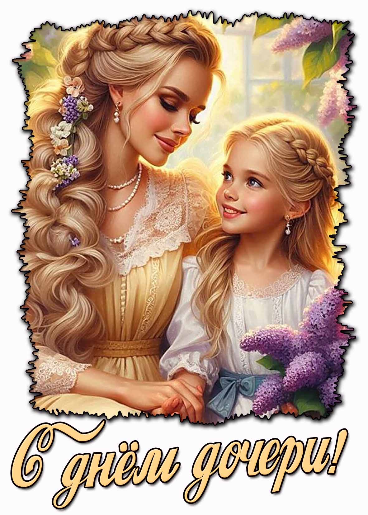 Открытка с днём дочери