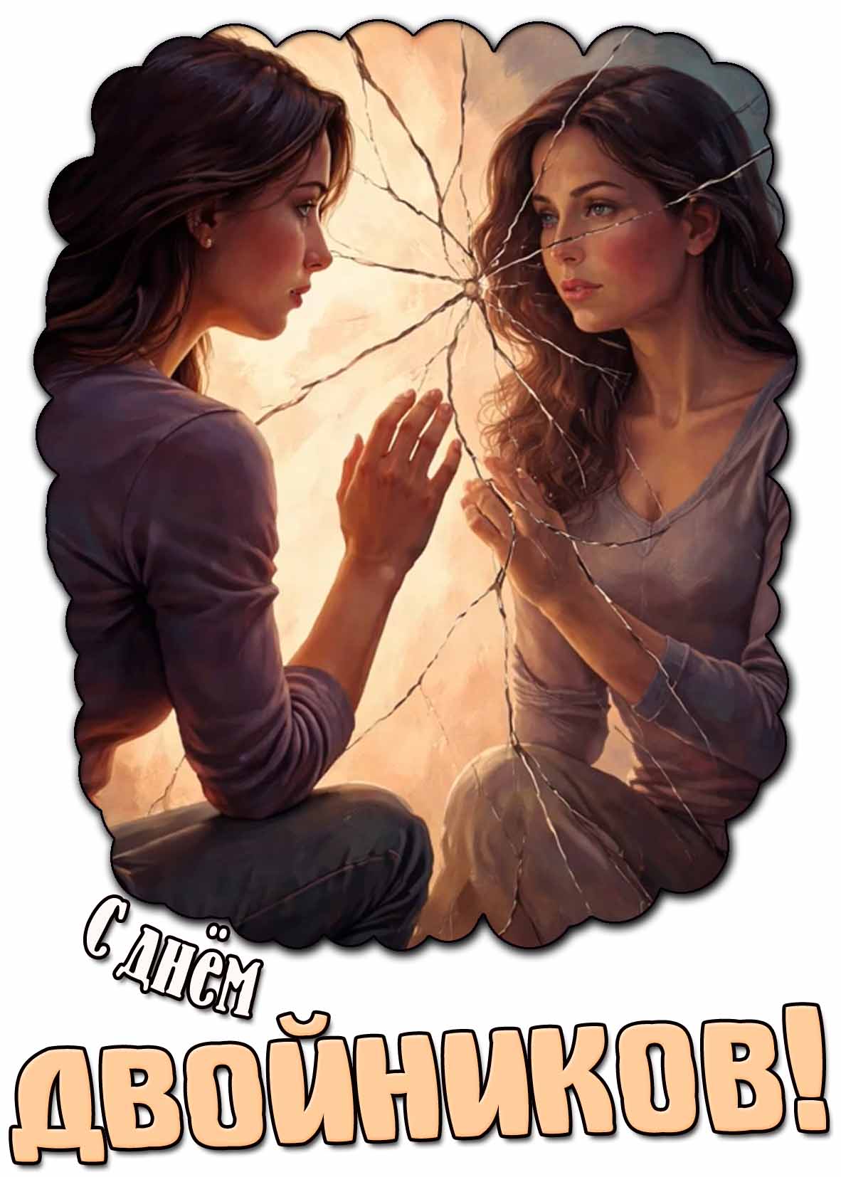 Красивая картинка с днём двойников