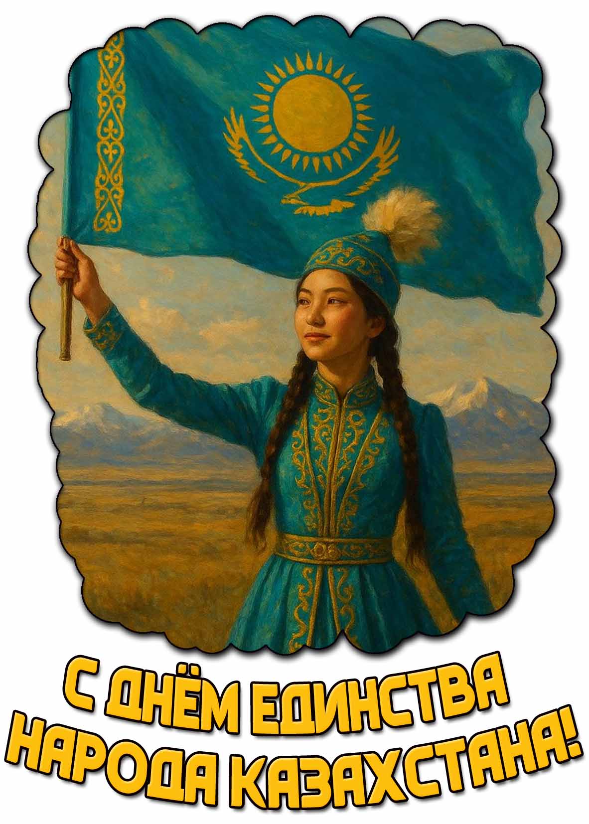 Картинка с днём единства народа Казахстана