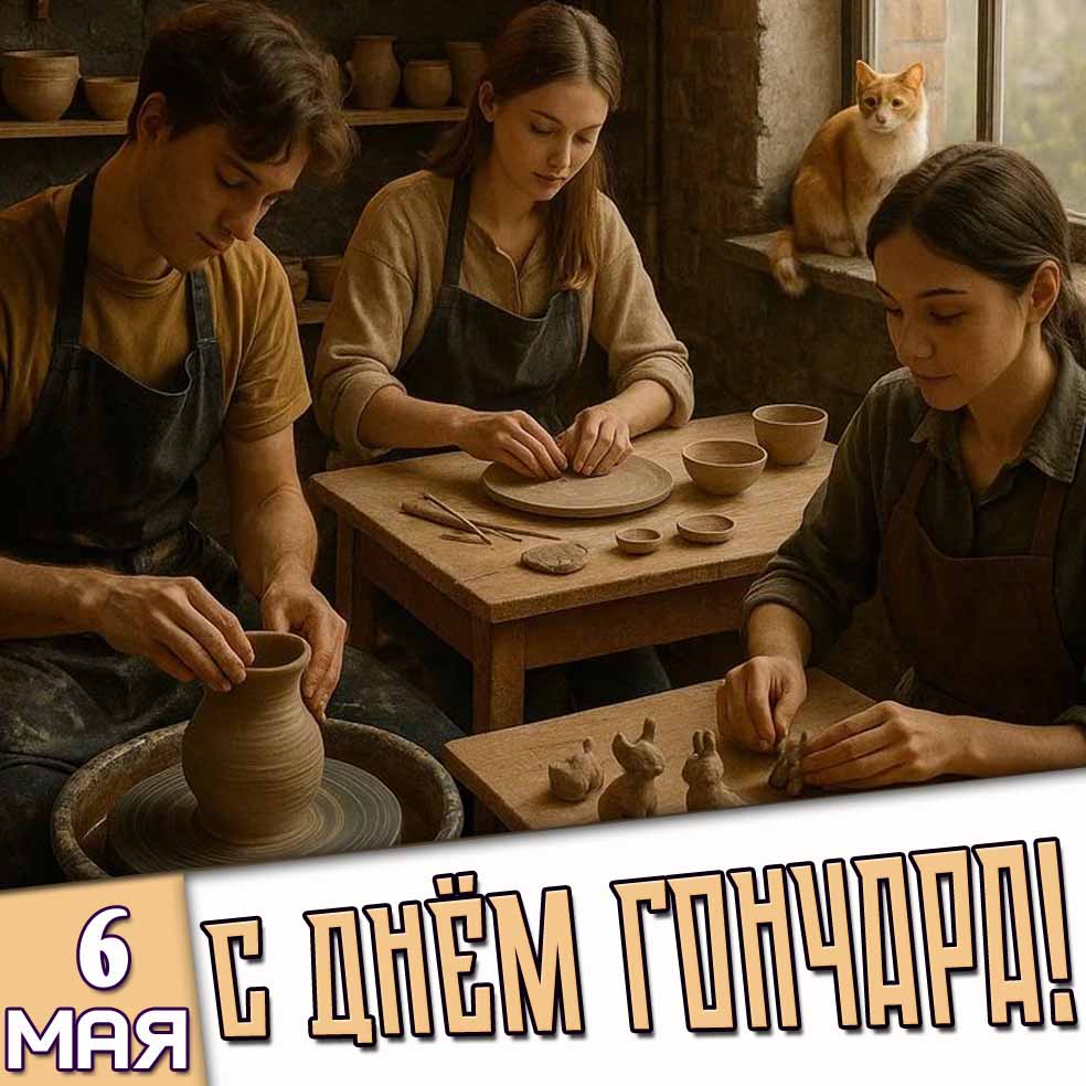 Картинка 6 мая - с днём гончара!