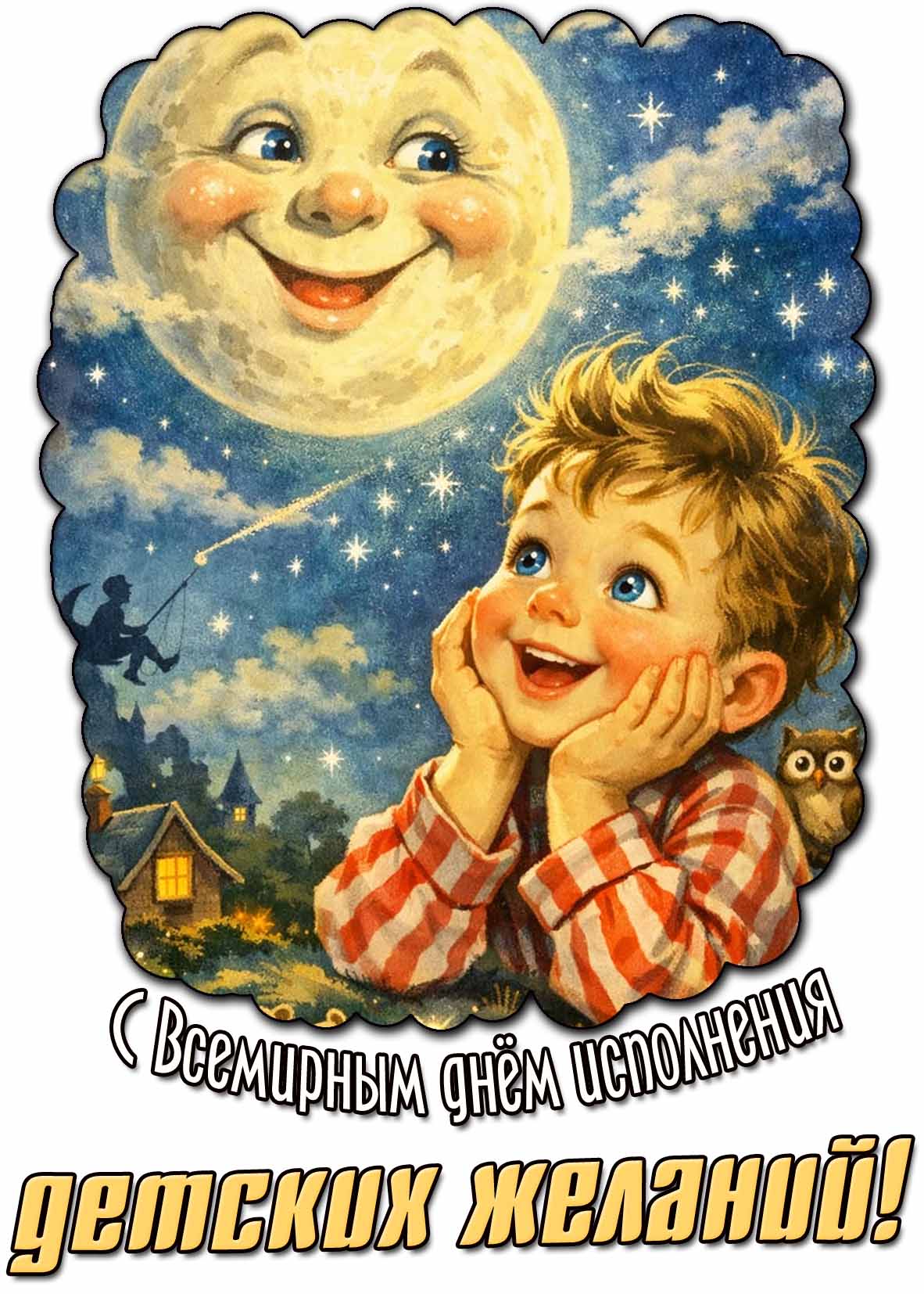 Картинка с Вссемирным днём исполнения детских желаний
