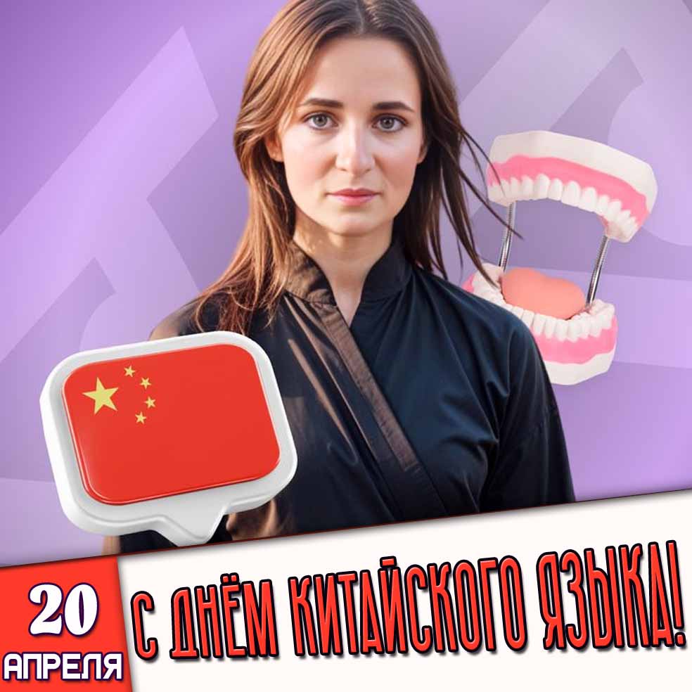 Картинка 20 апреля - с днём китайского языка!