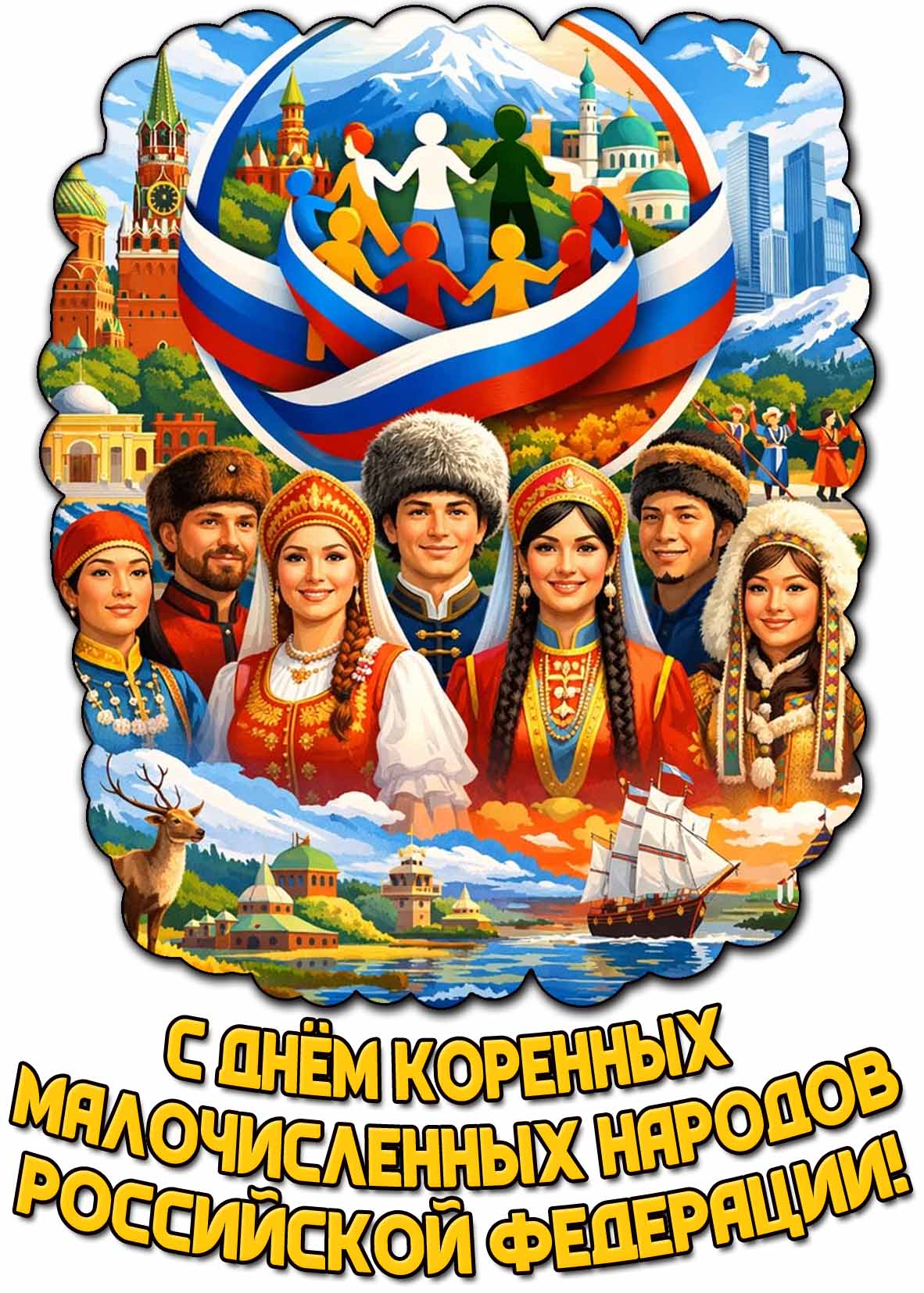 Картинка с днём коренных малочисленных народов Российской Федерации