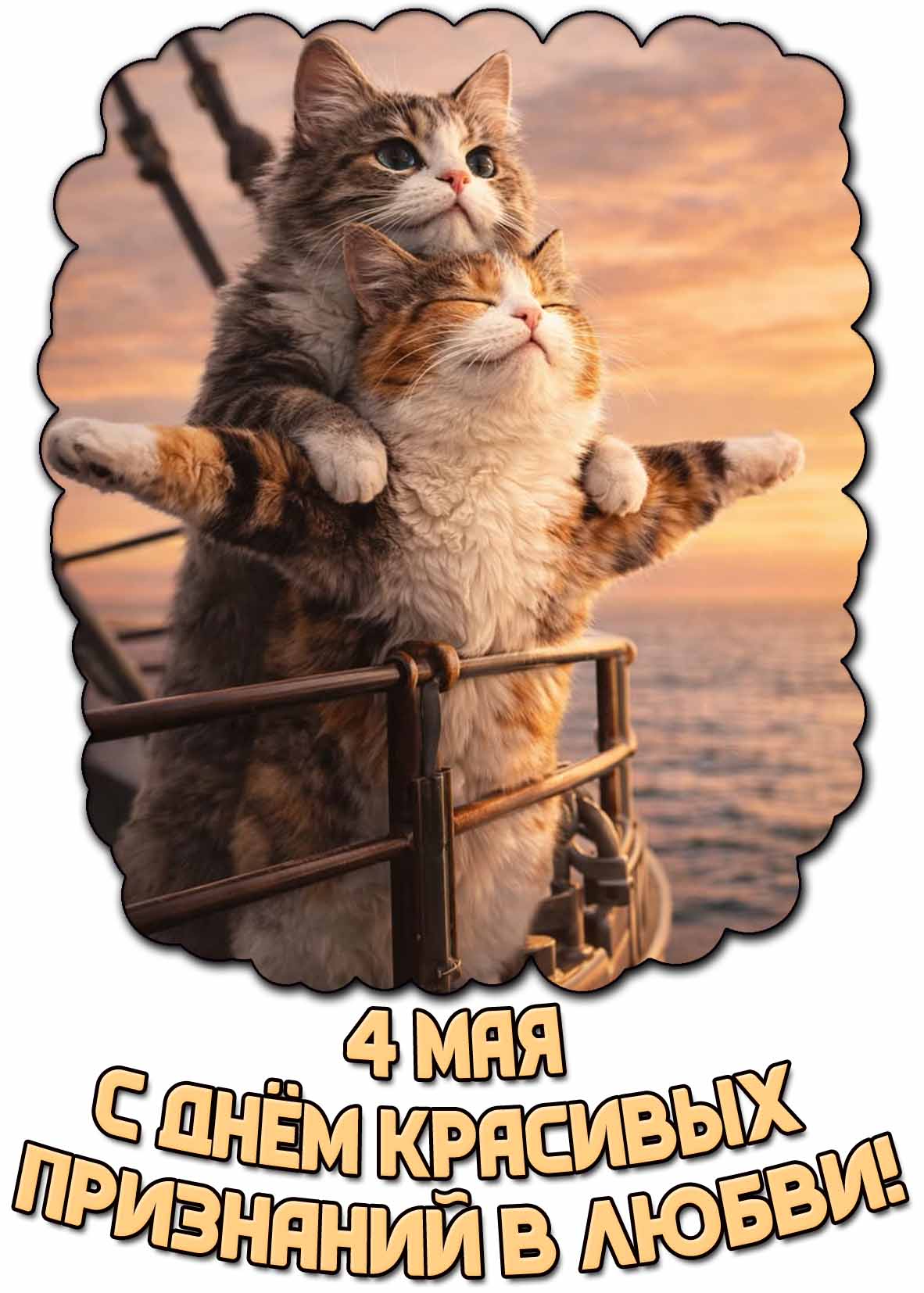 Картинка с днём красивых признаний в любви - 4 мая