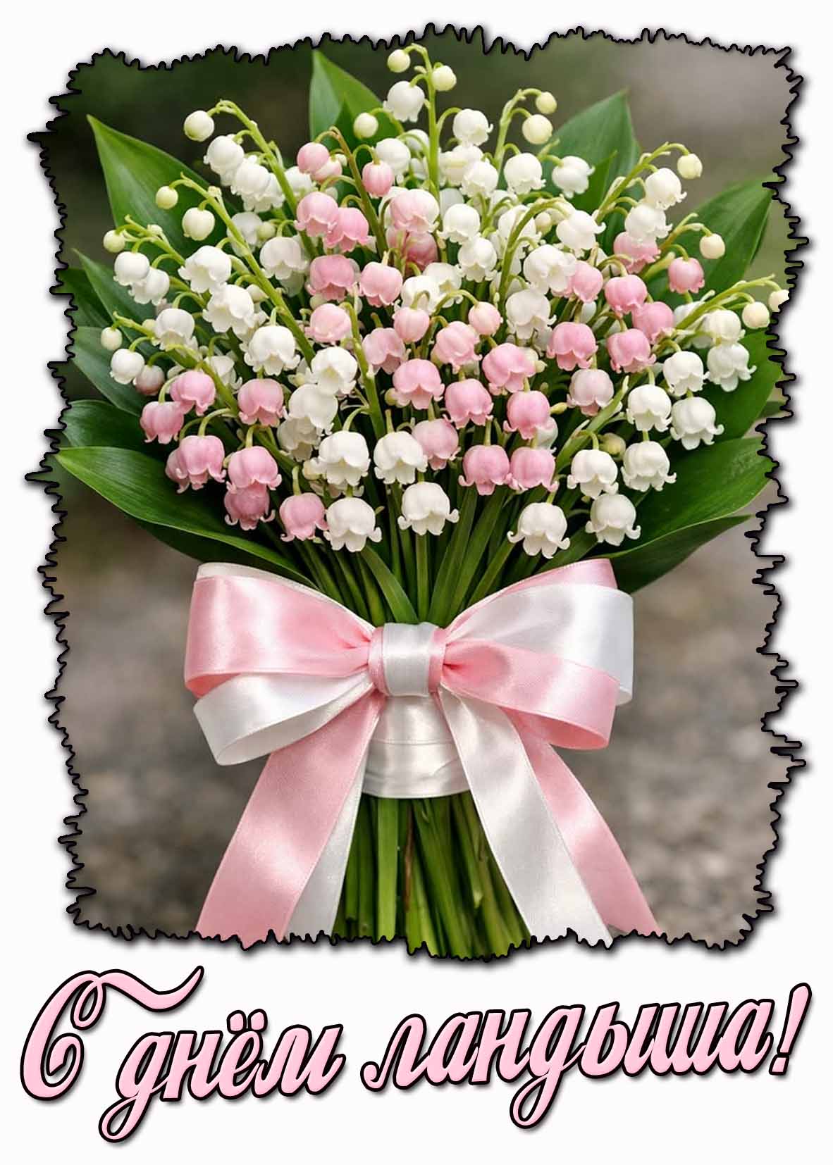 С днём ландыша! - креативная открытка