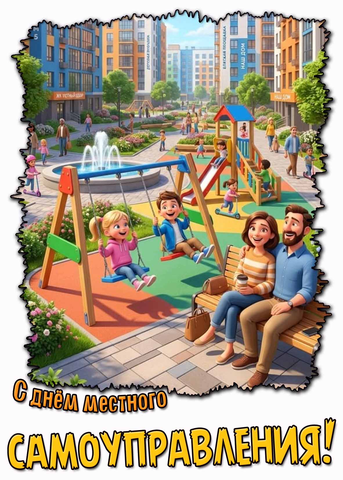 Открытка с днём местного самоуправления