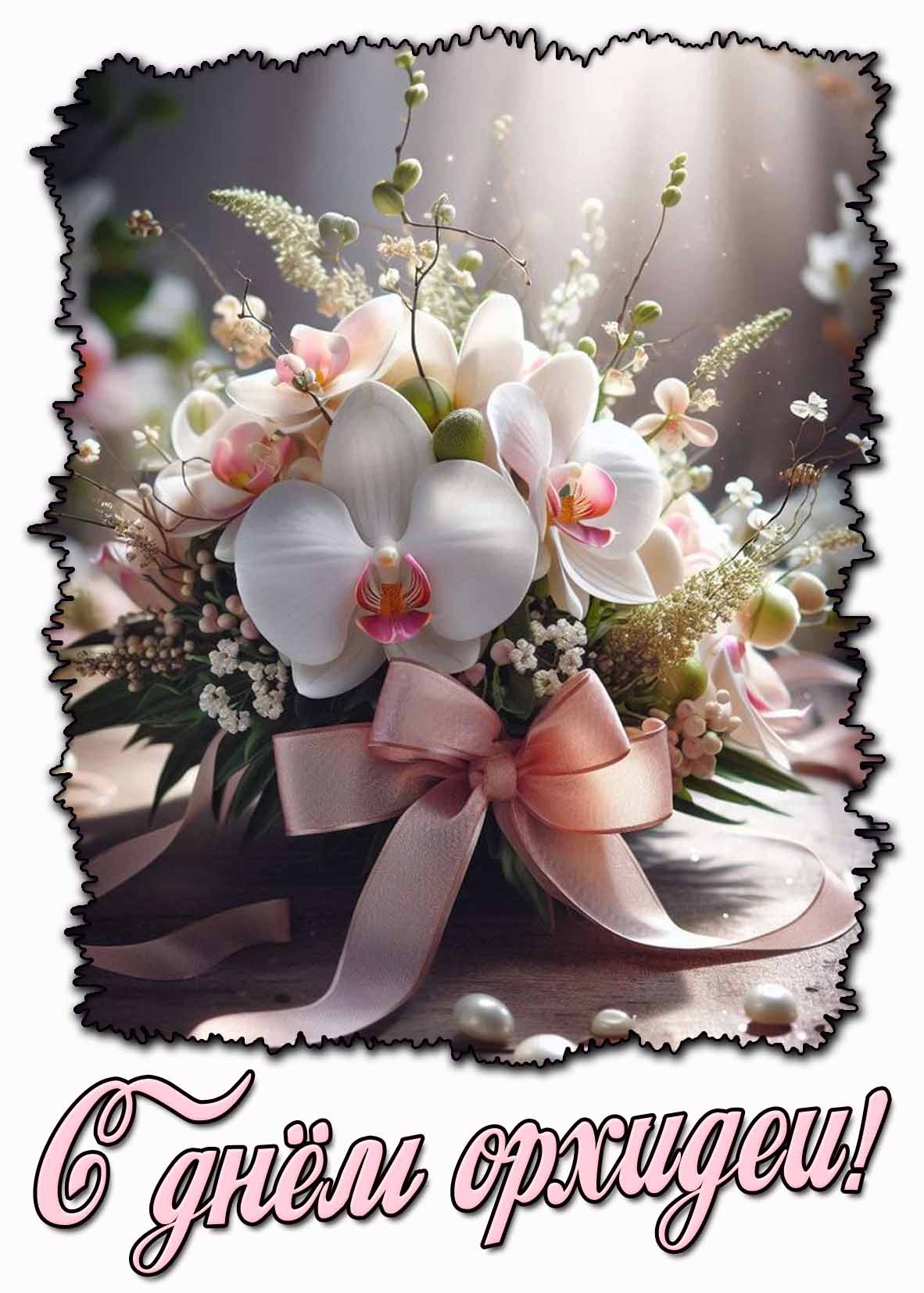 Красивая картинка с днём орхидеи