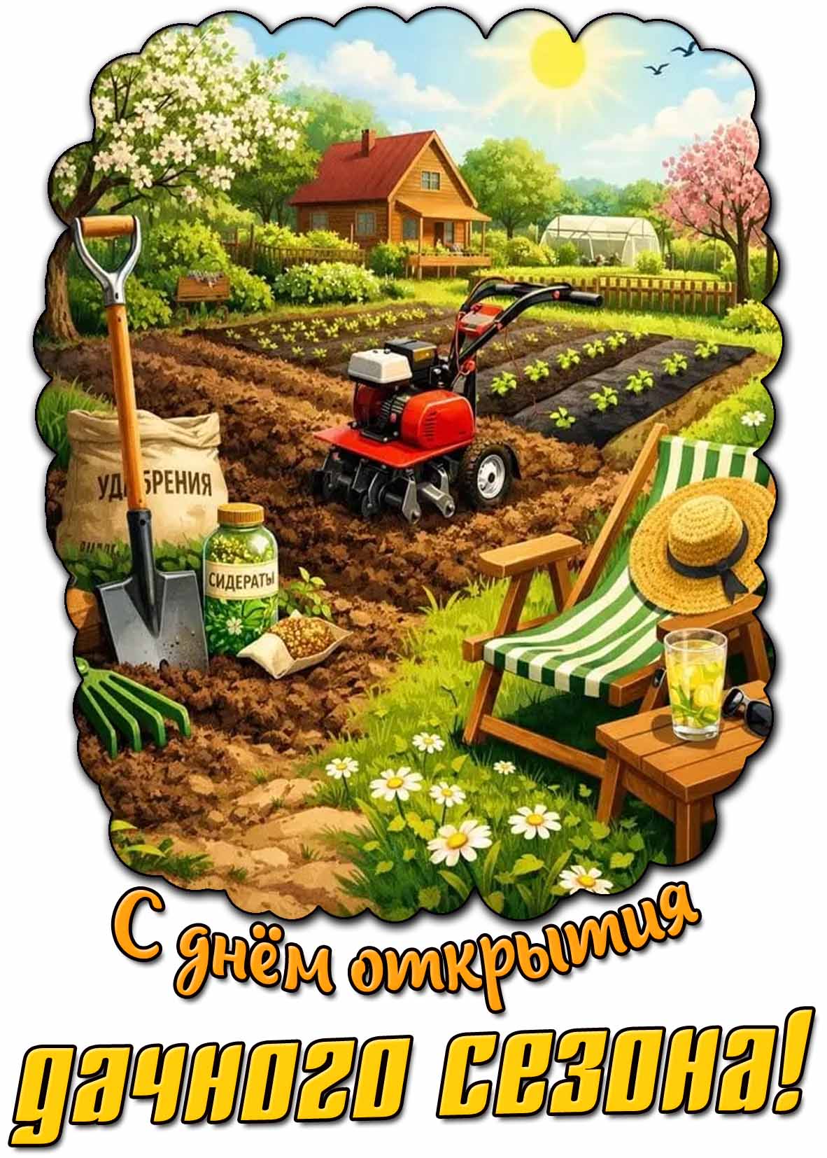 Картинка с днём открытия дачного сезона