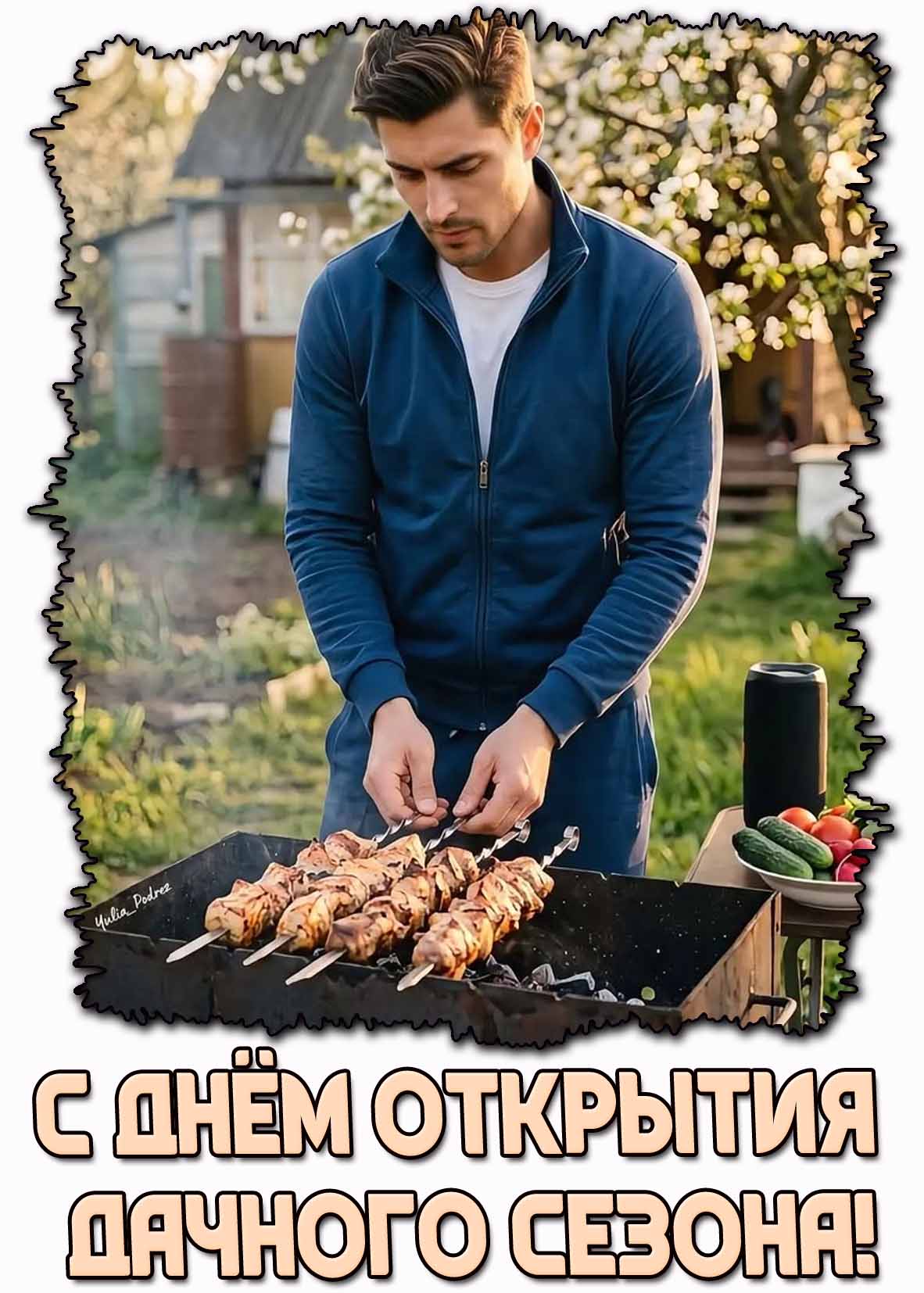 С днём открытия дачного сезона! - открытка для мужчины