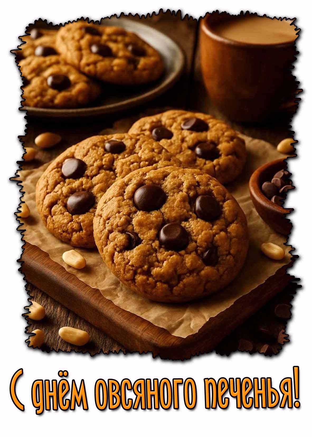Картинка с днём овсяного печенья