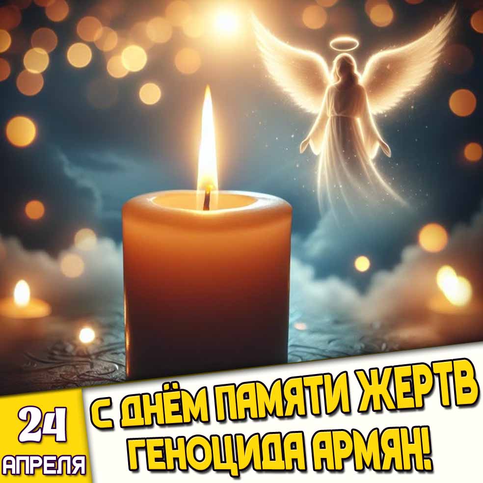 Картинка 24 апреля - с днём памяти жертв геноцида армян!