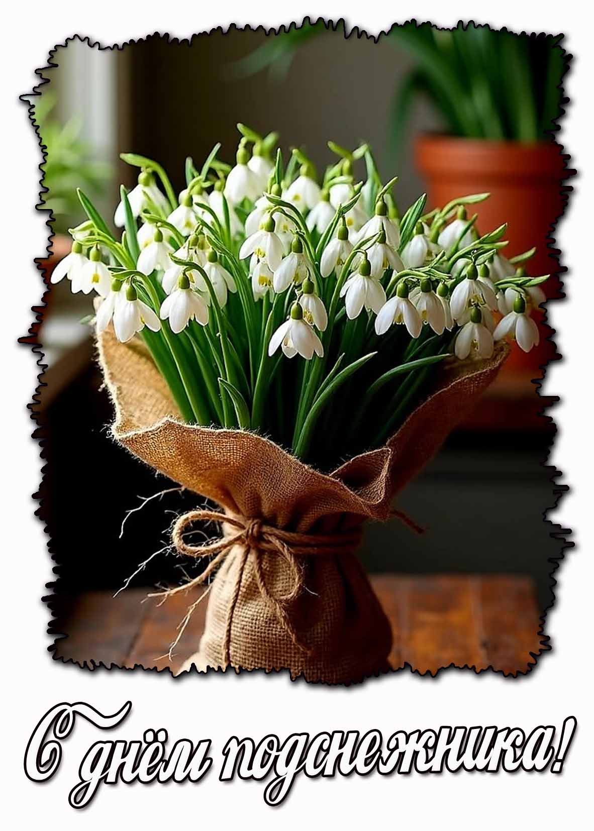 Красивая картинка с днём подснежника