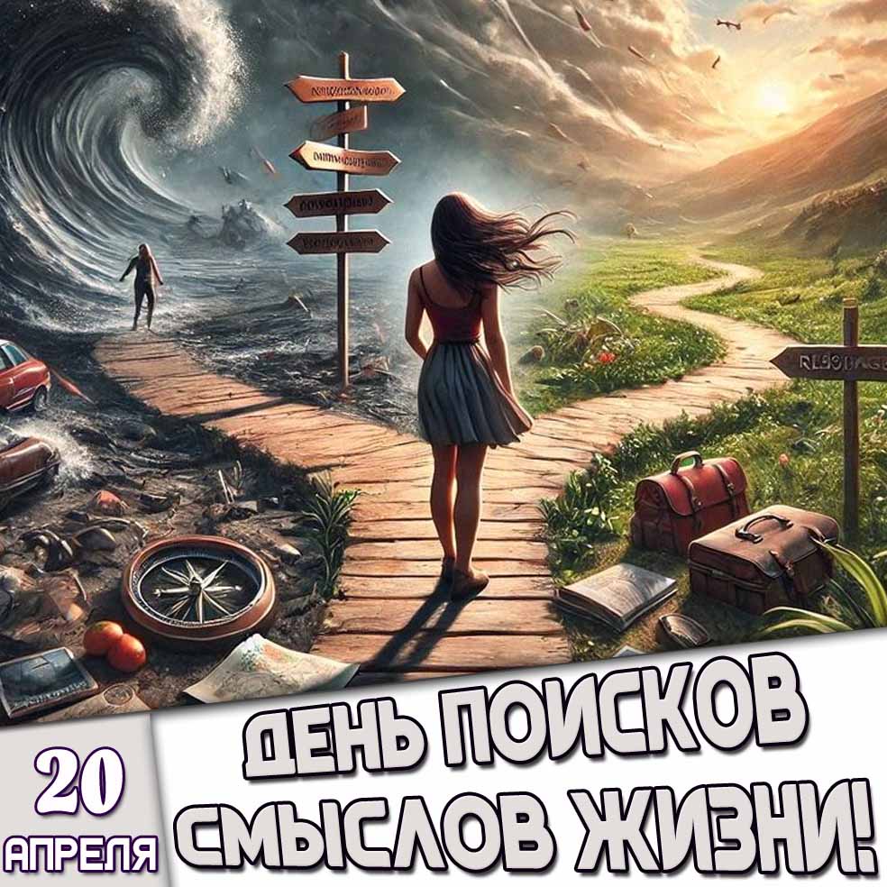 Картинка 20 апреля - день поисков смыслов жизни!