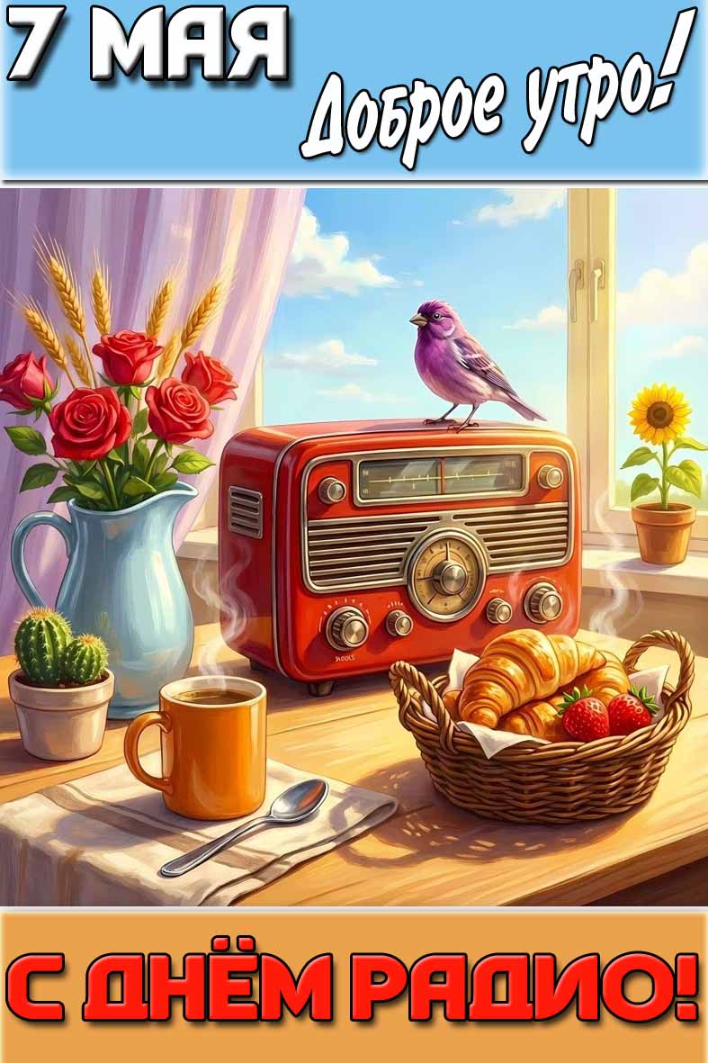 Картинка "7 мая доброе утро! С днём радио!"