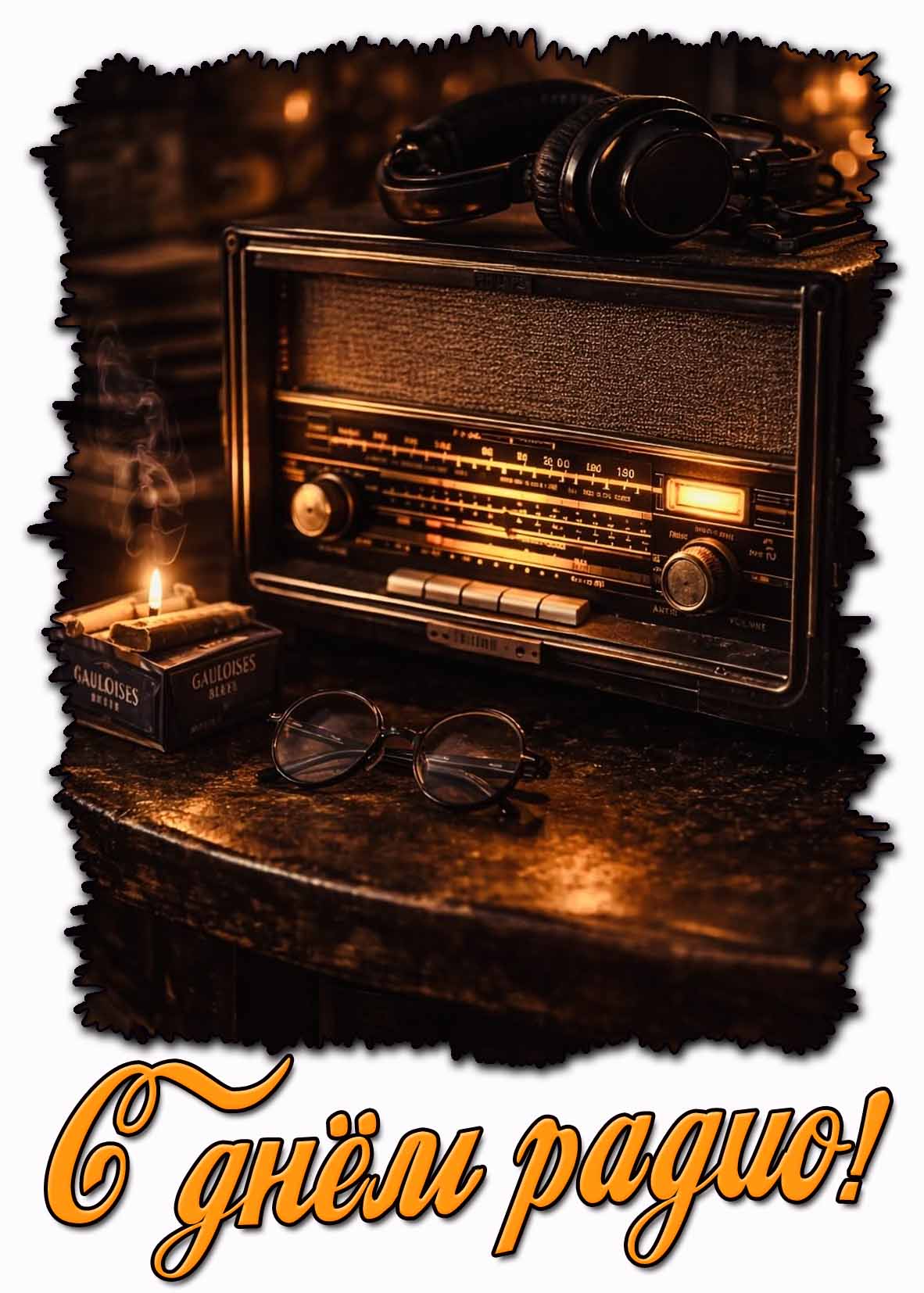 Открытка с днём радио