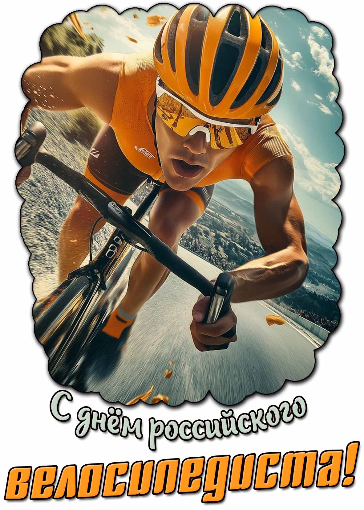 Картинка с днём российского велосипедиста