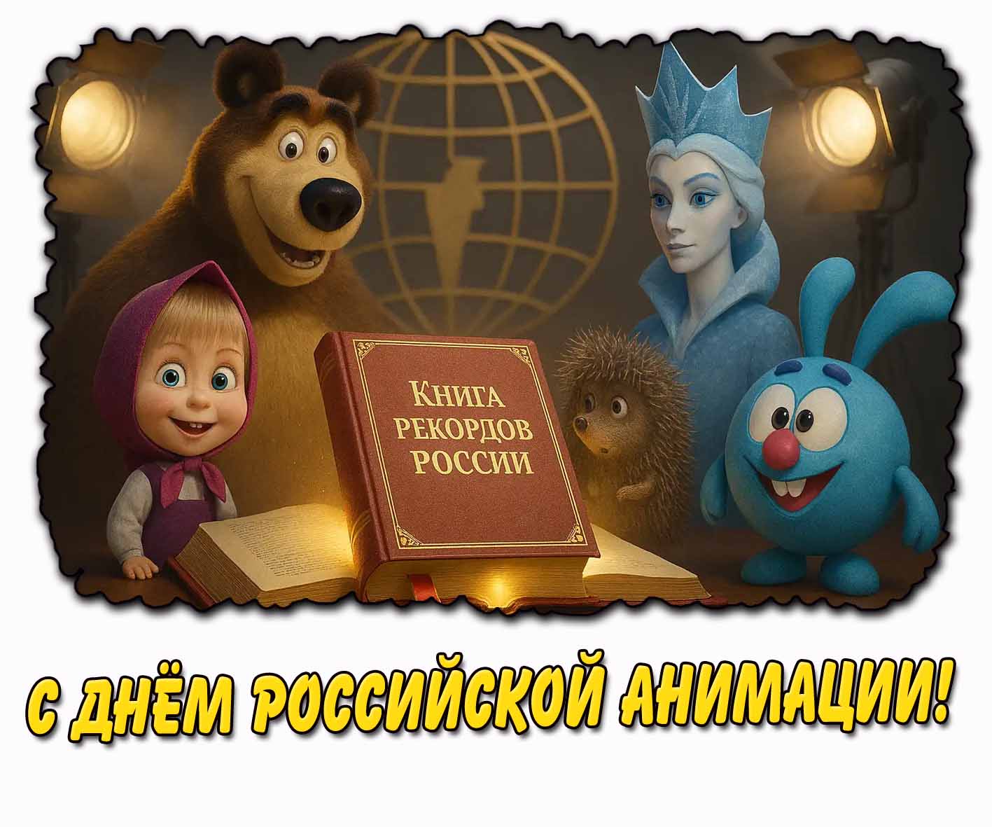 Открытка с днём российской анимации