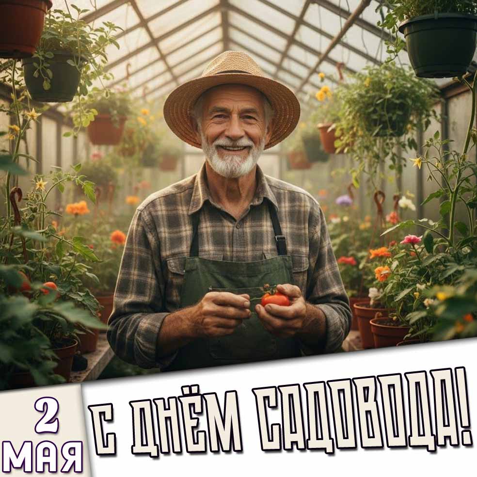 Картинка 2 мая - с днём садовода!