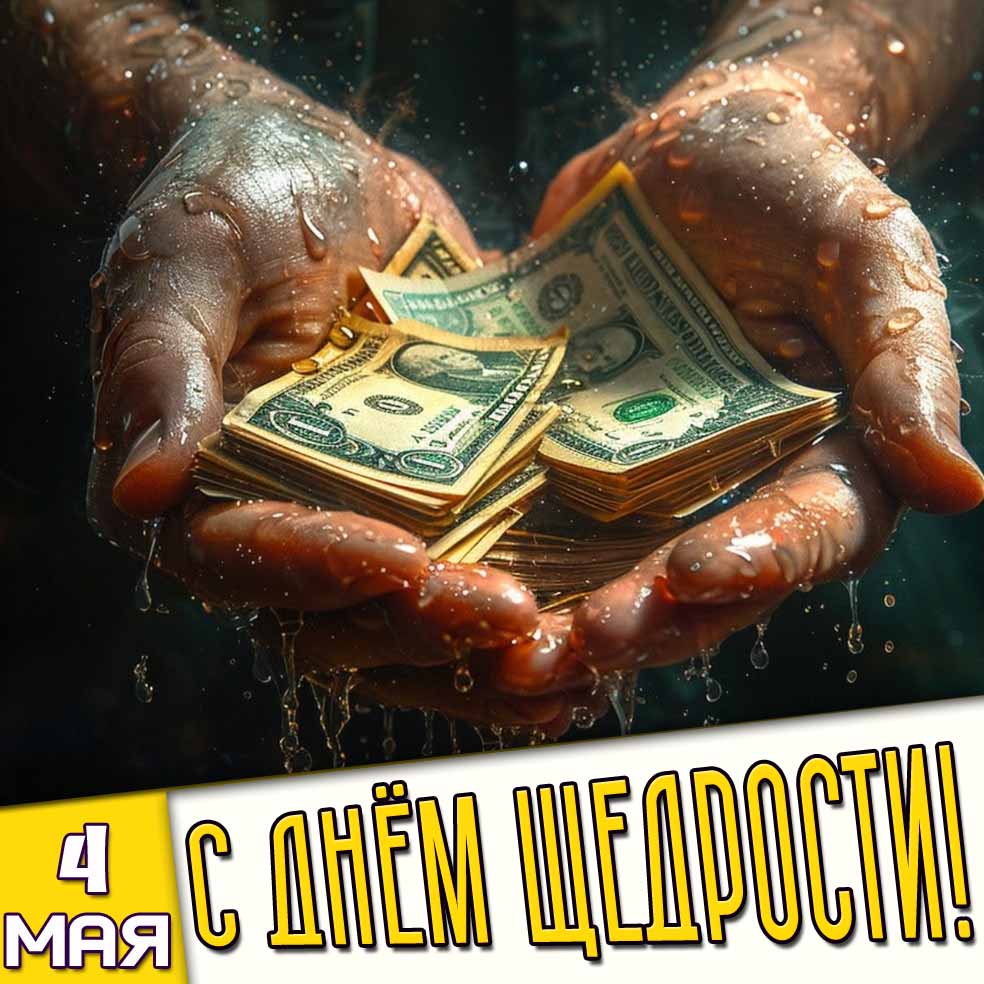Картинка 4 мая - с днём щедрости!