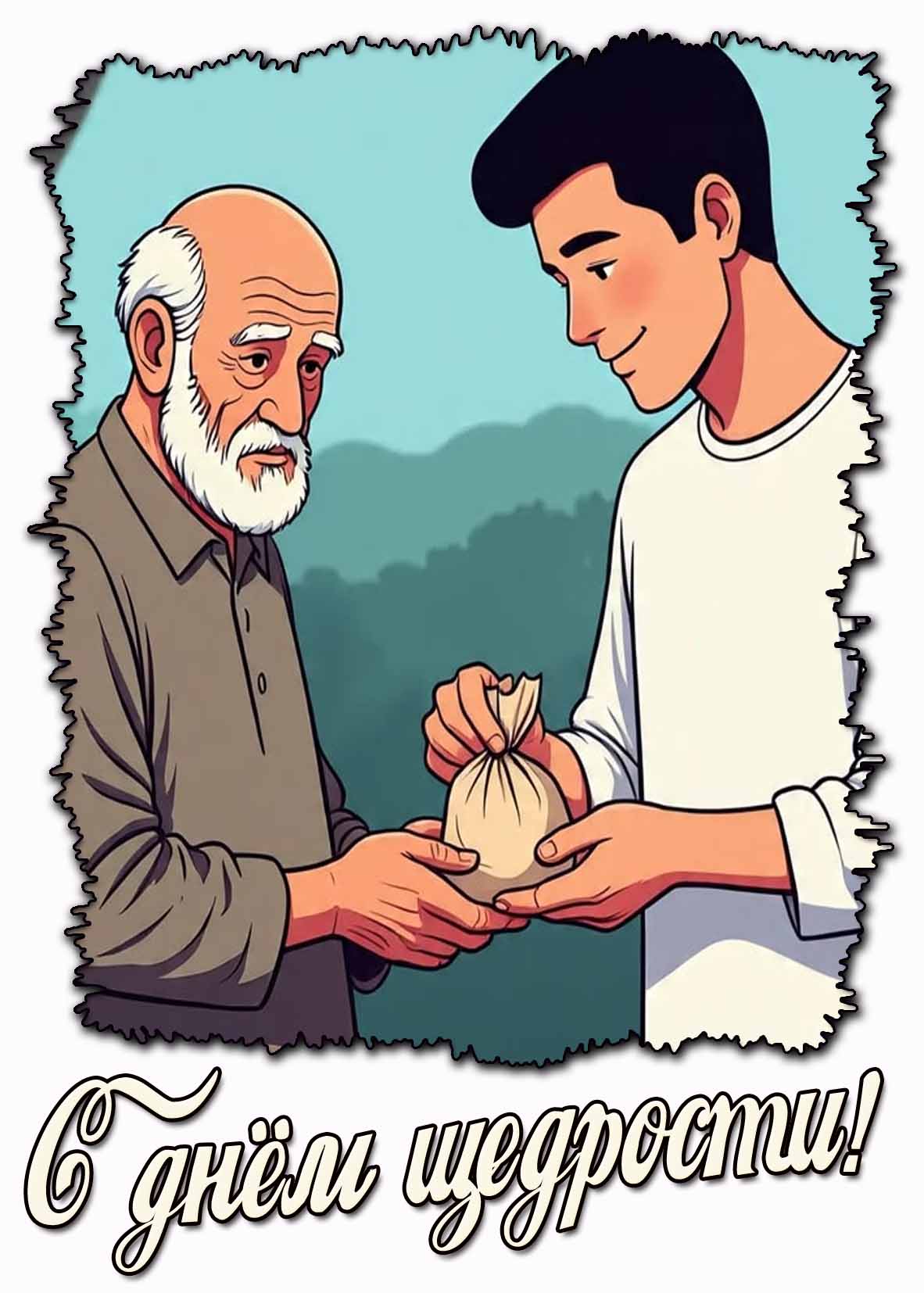 Открытка с днём щедрости