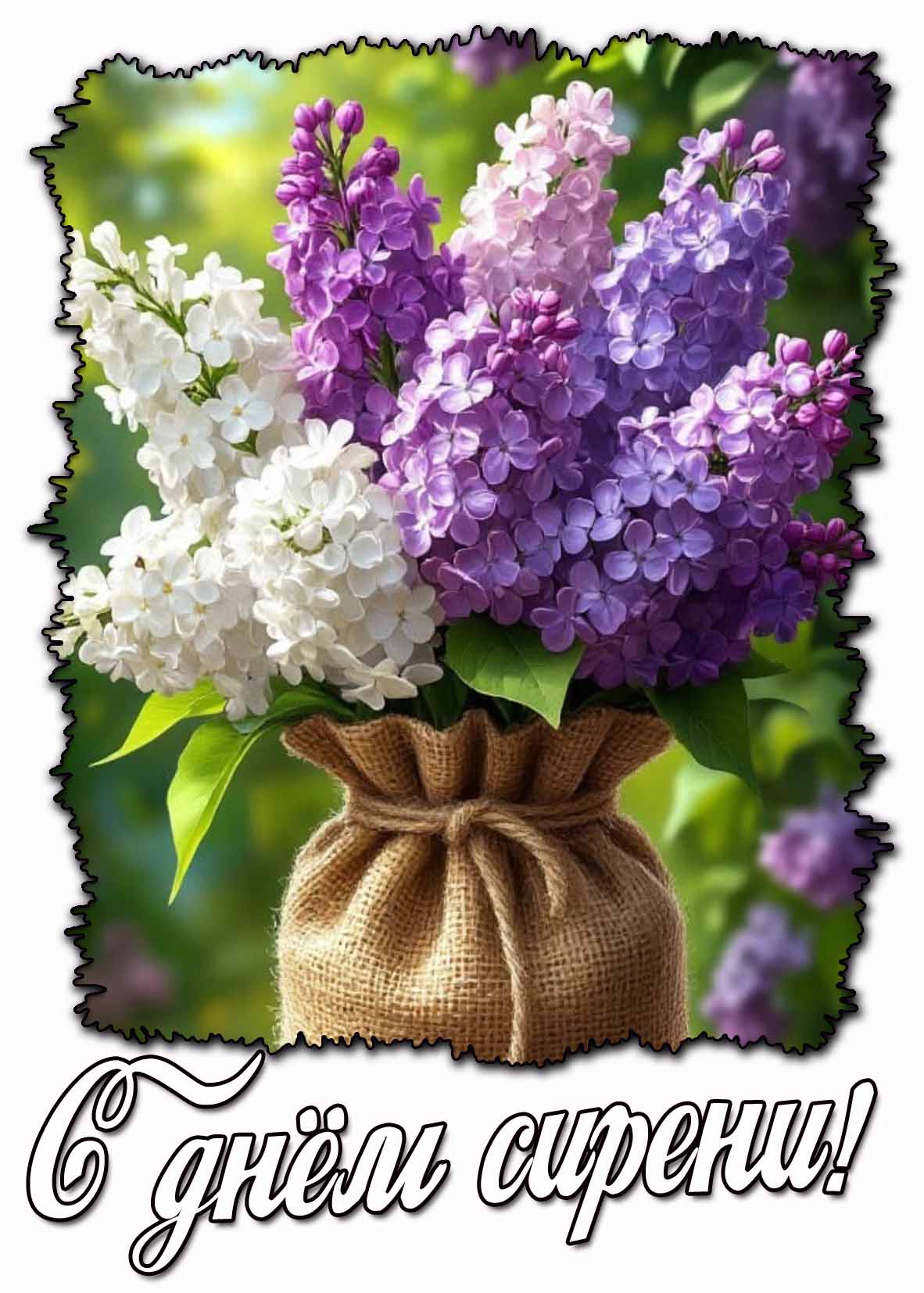 Красивая картинка с днём сирени