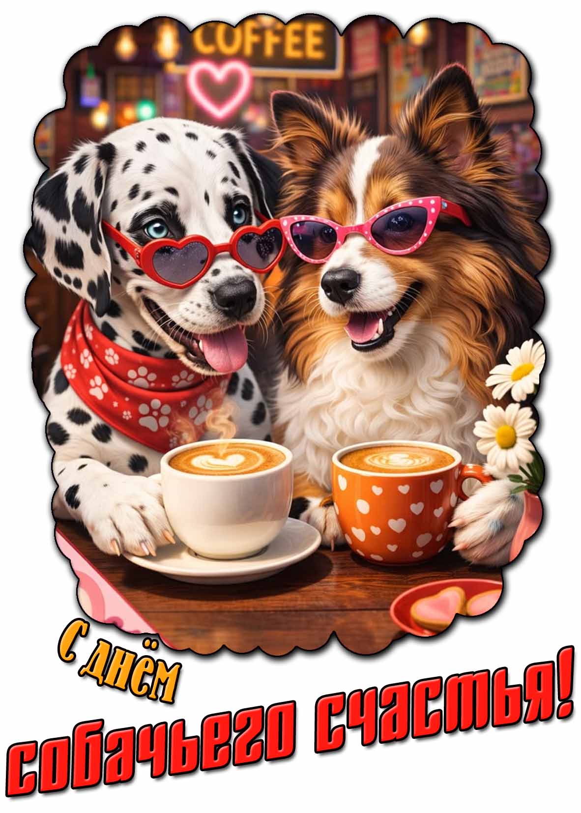 Картинка с днём собачьего счастья