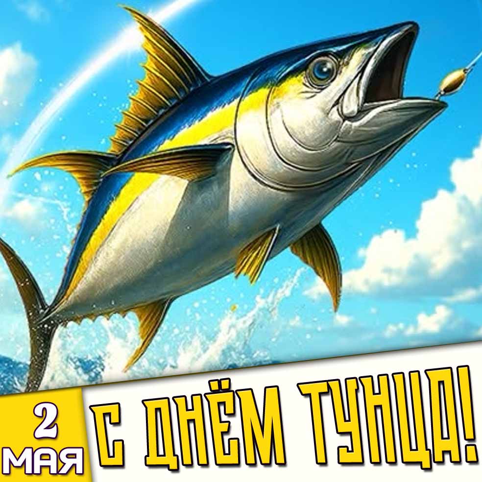 Картинка 2 мая - с днём тунца!