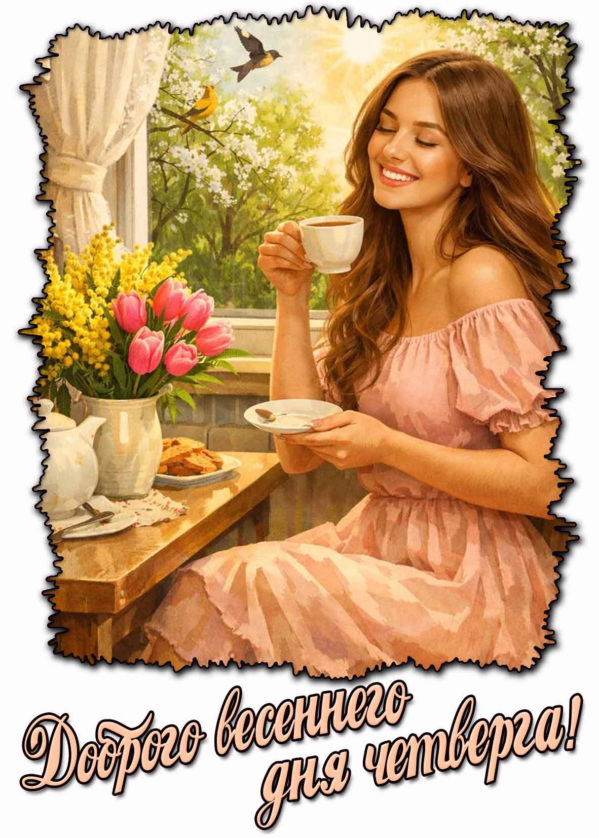 Красивая картинка доброго весеннего дня четверга