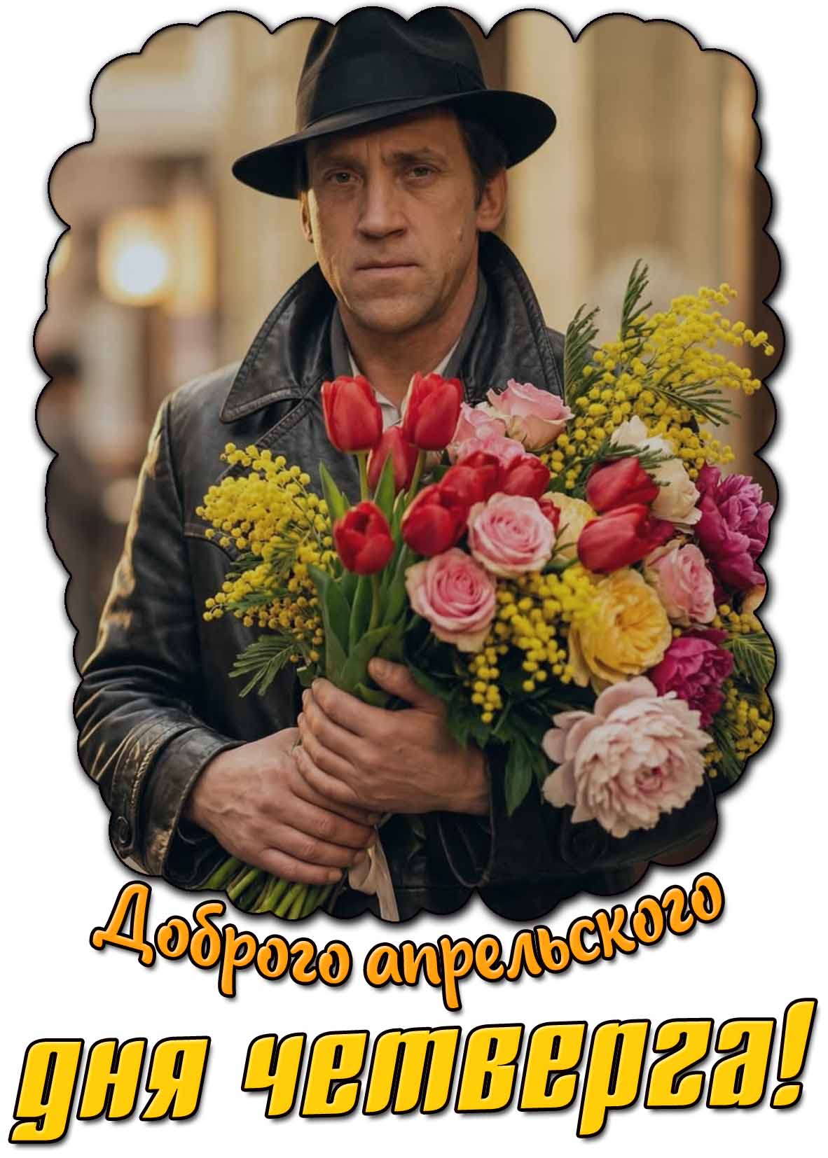Открытка доброго апрельского дня четверга