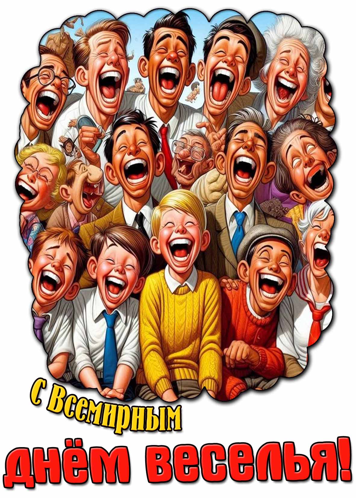 Картинка с Всемирным днём веселья