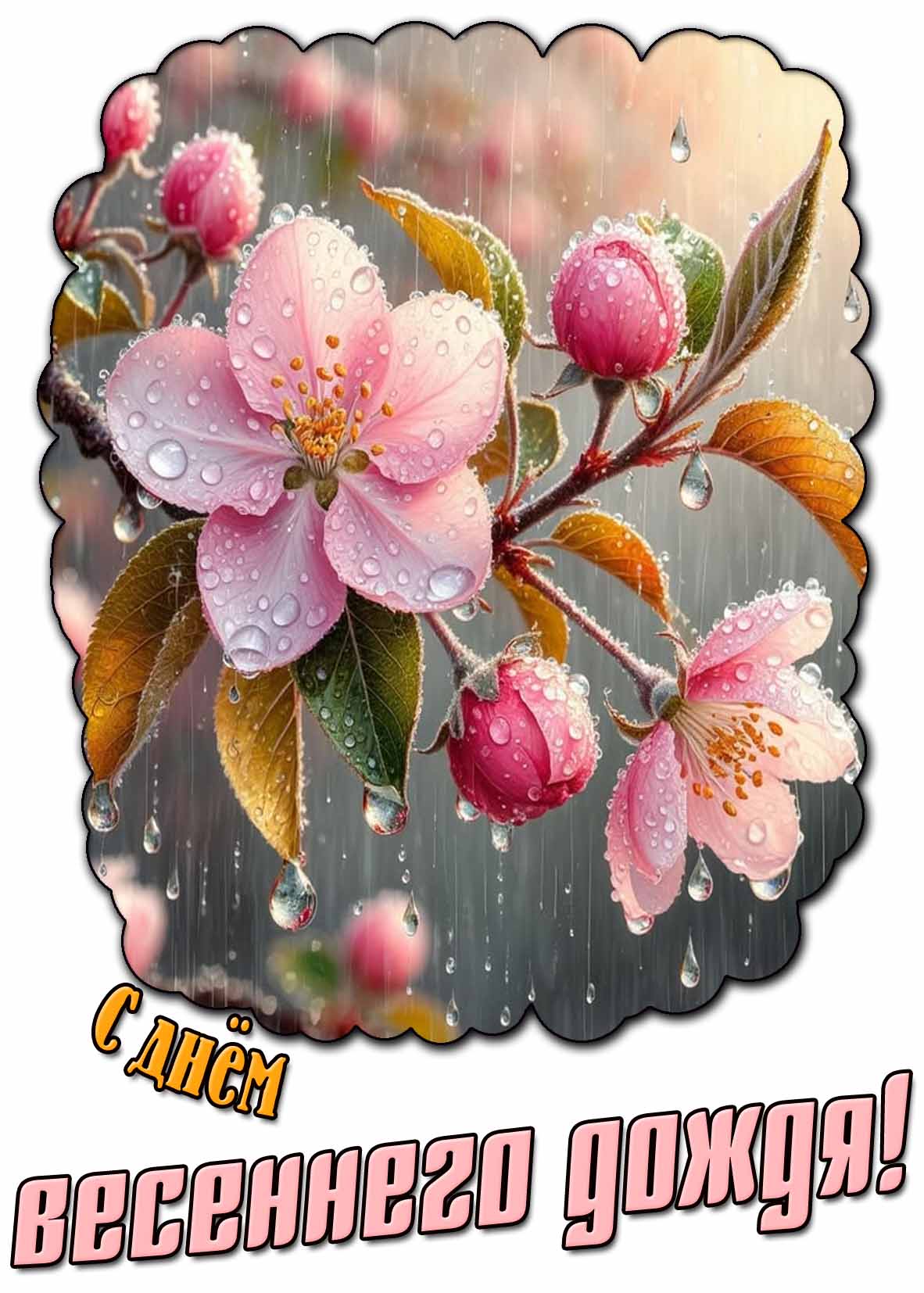 Открытка с днём весеннего дождя