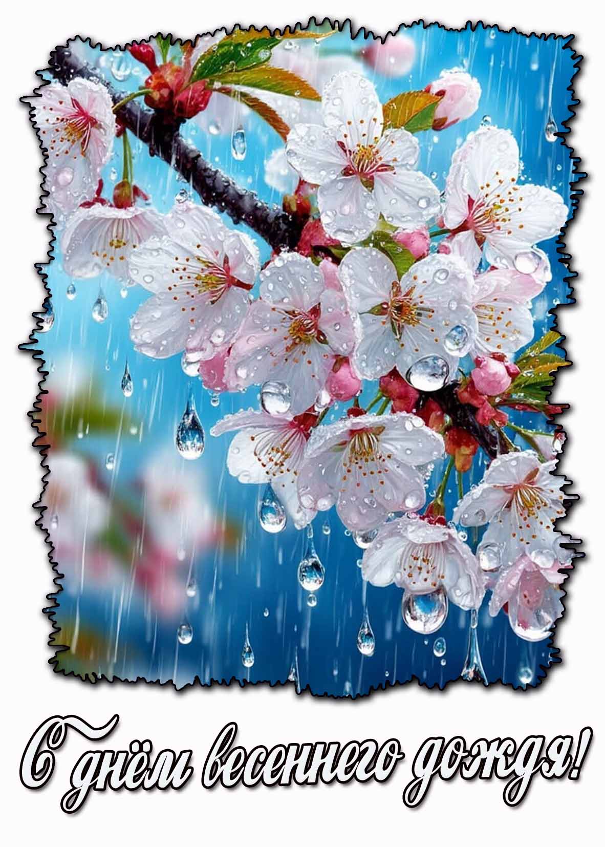 Красивая картинка с днём весеннего дождя