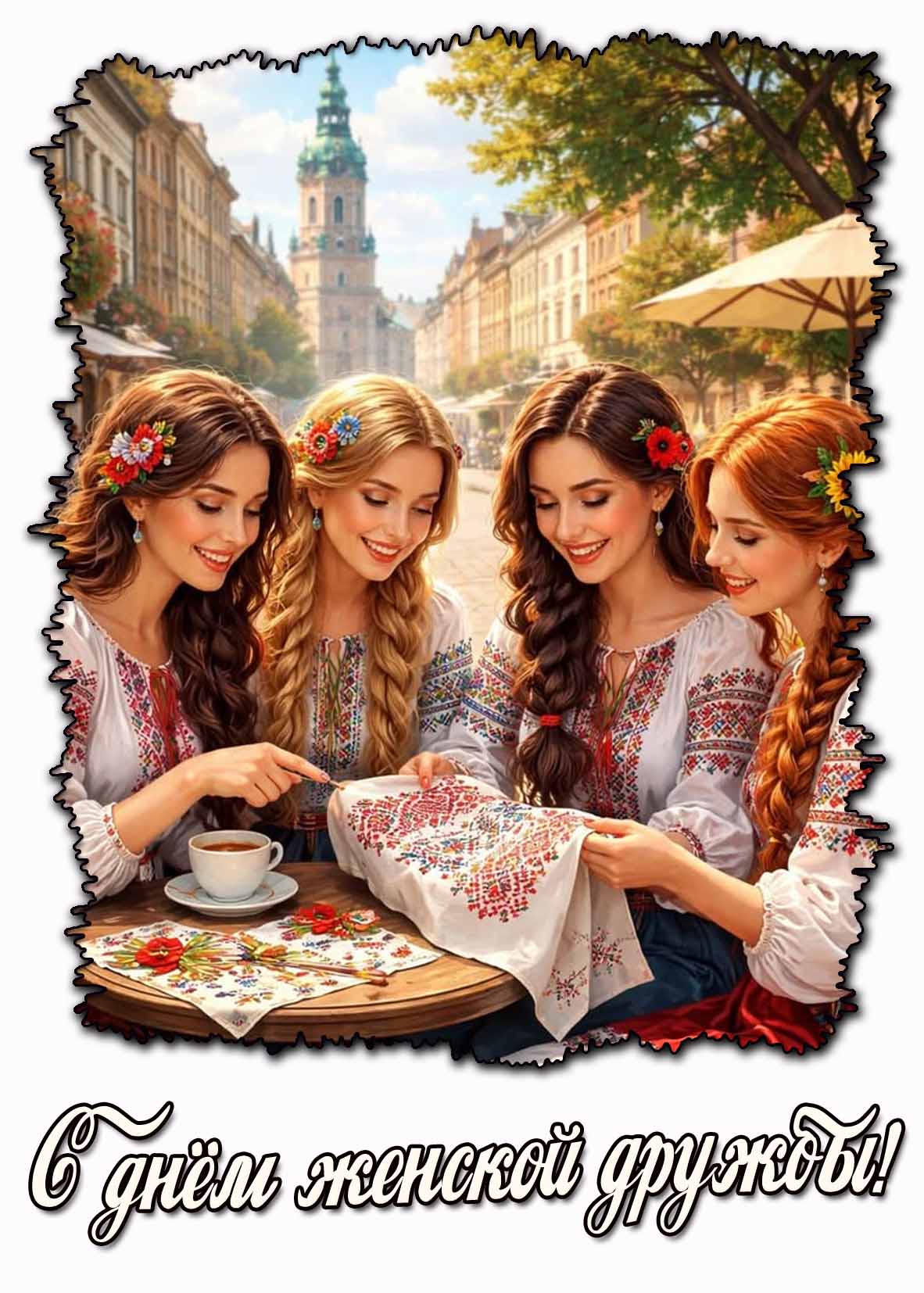 Открытка с днём женской дружбы