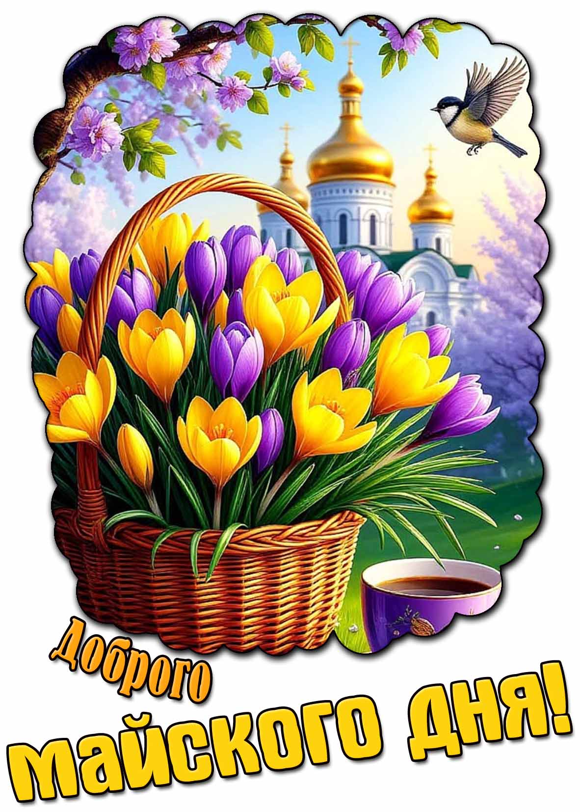 Красивая открытка доброго майского дня