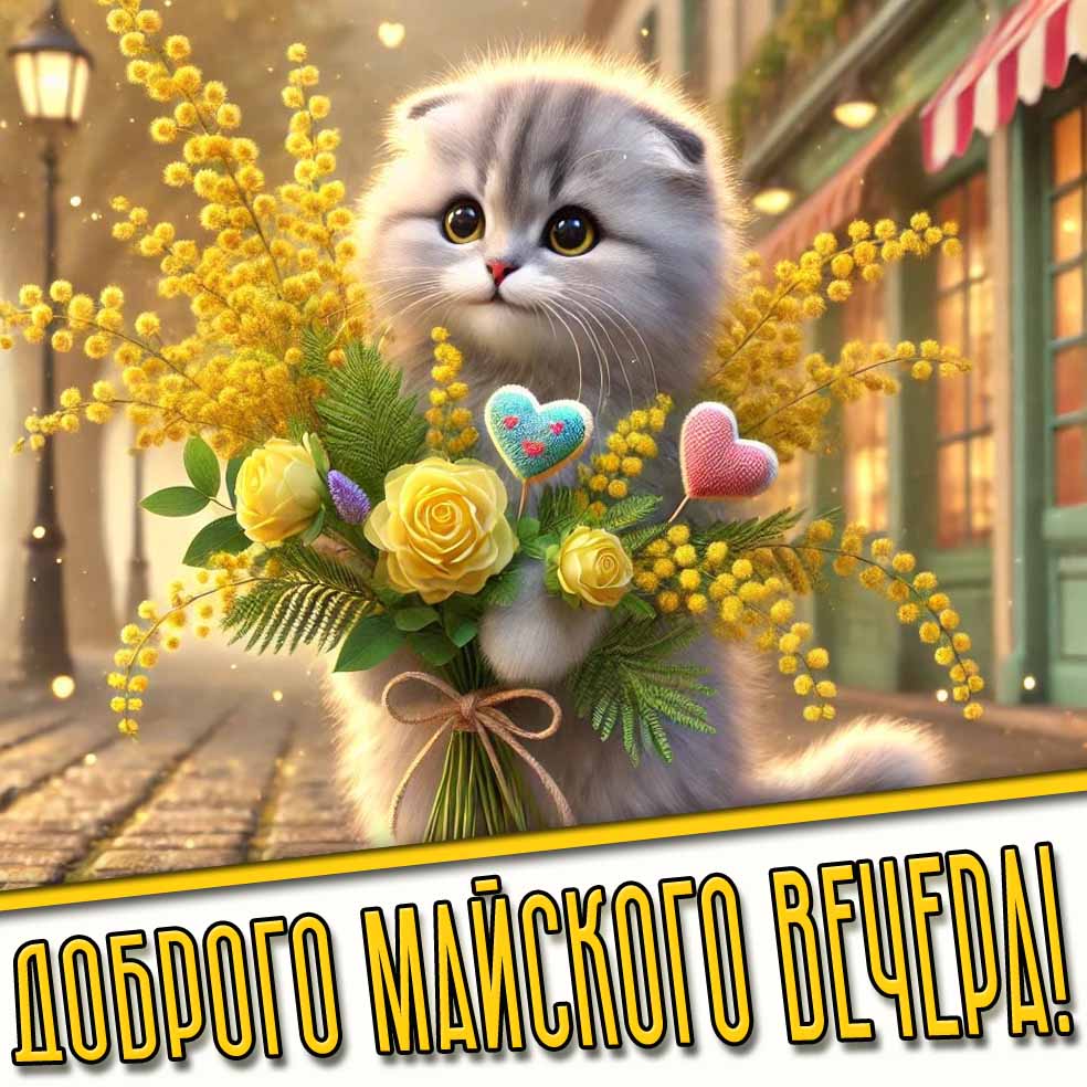 Прикольная картинка доброго майского вечера